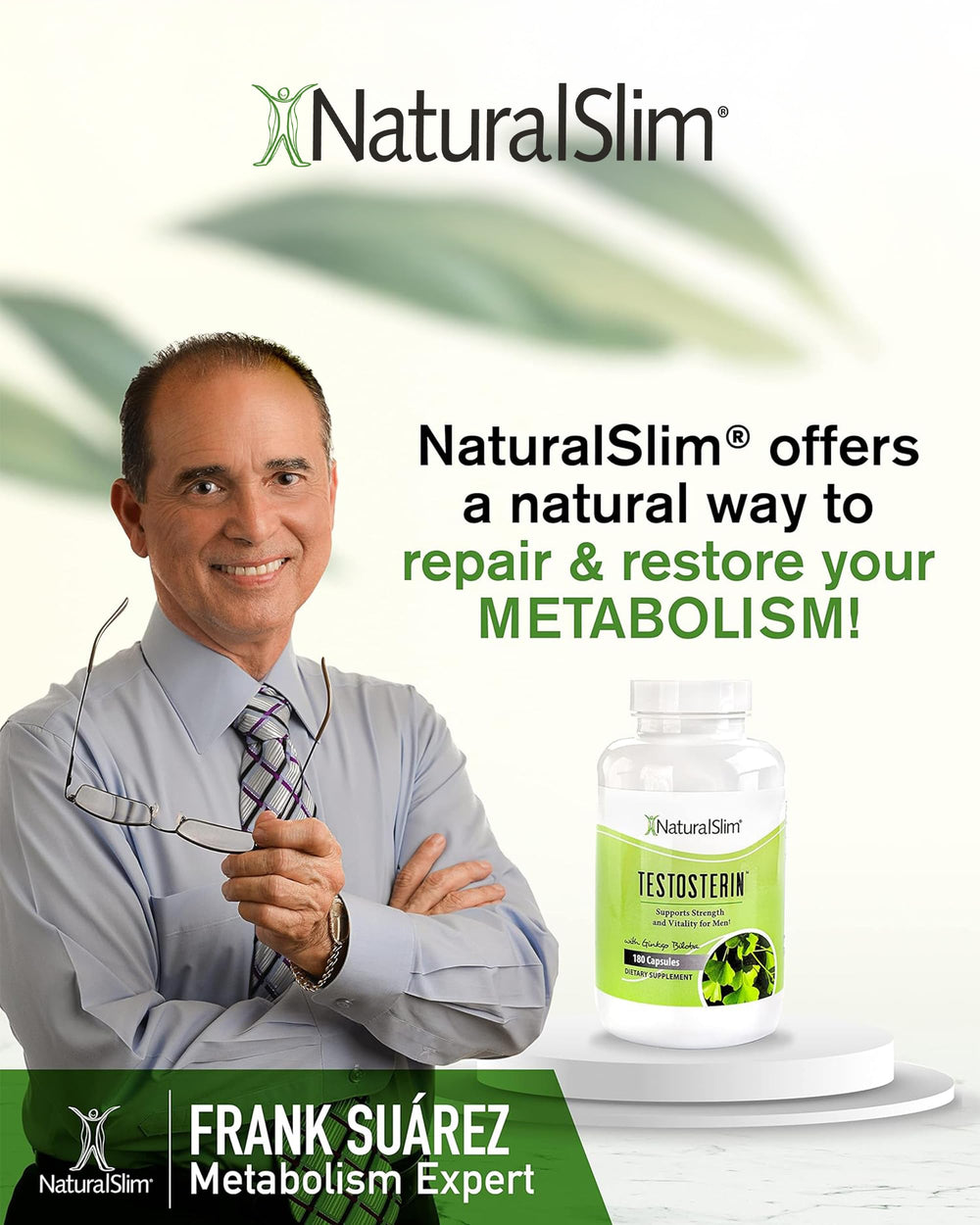 NaturalSlim lifestyle photo of a man after workout illustrating recovery and focus