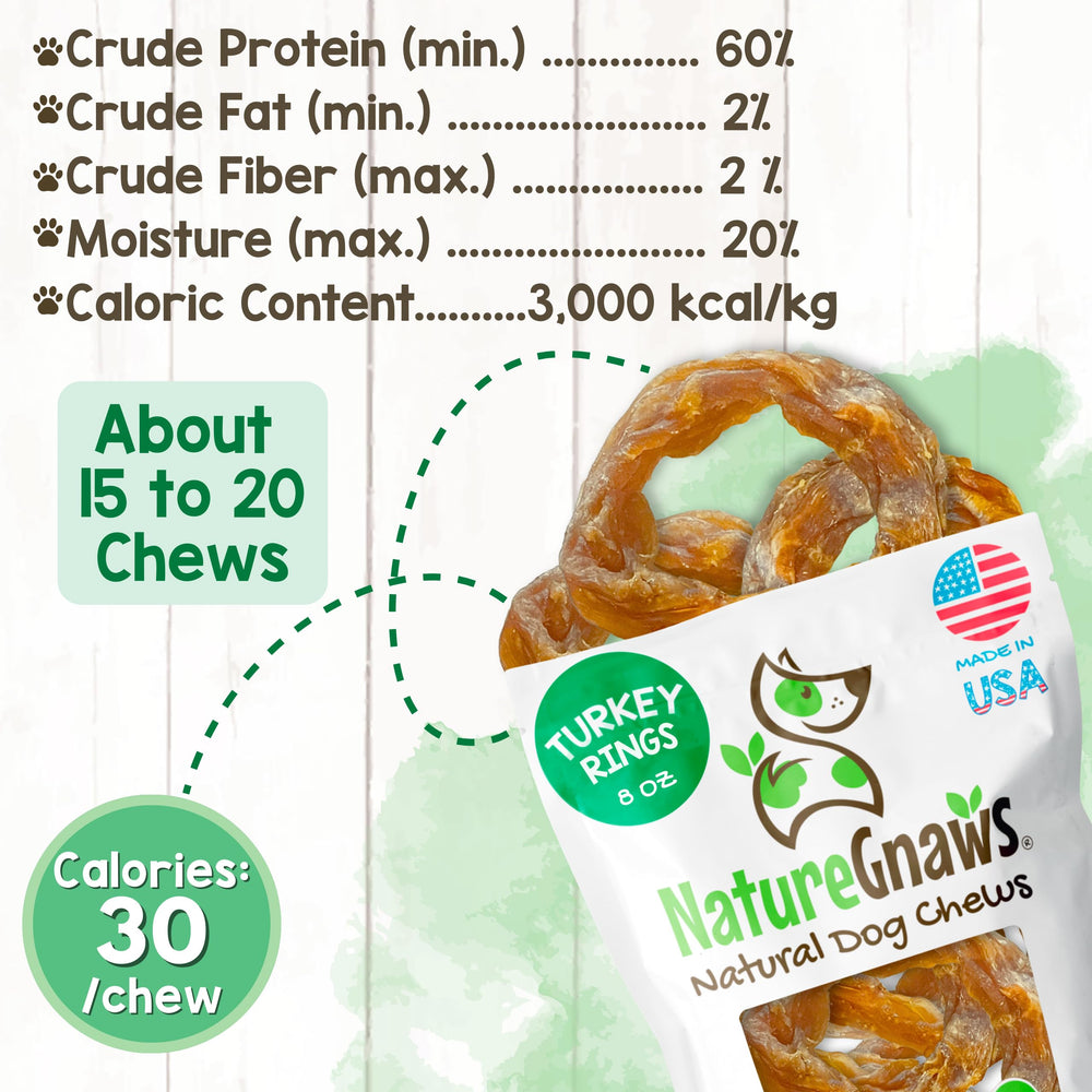 Nature Gnaws bolsa abierta con anillos visibles, accesibilidad y frescura