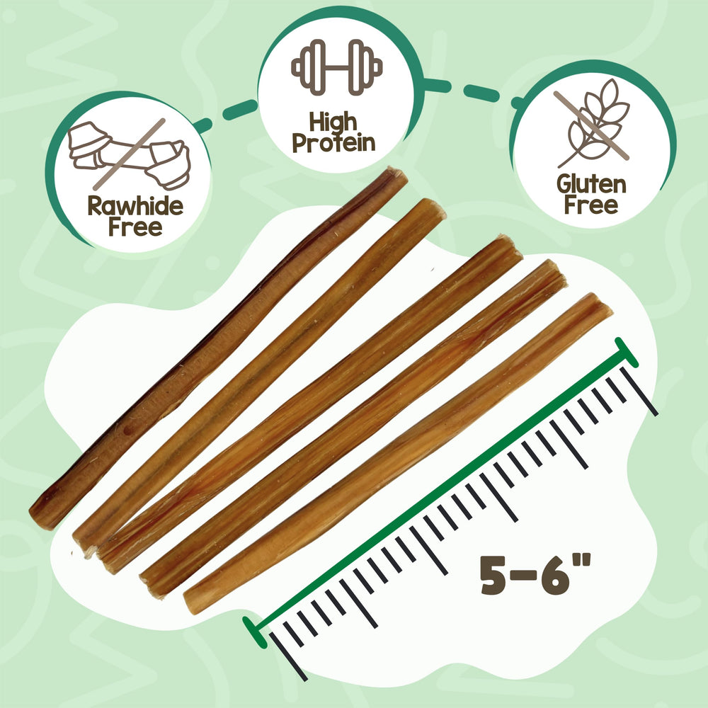 Nature Gnaws primer plano de textura del bully stick, beneficio: aspecto natural y sabroso
