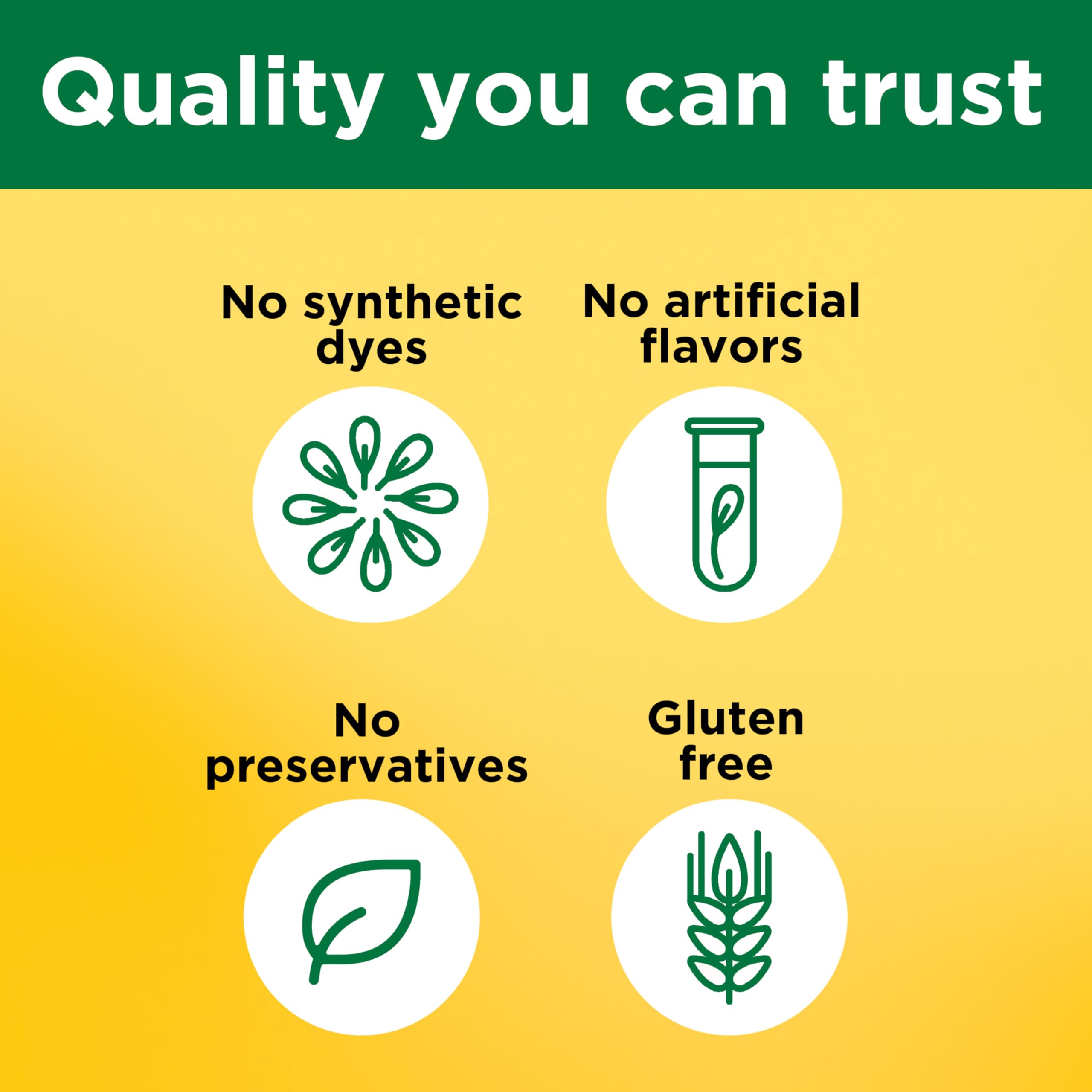 Nature Made frasco junto a alimentos saludables que muestra complemento dietario