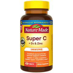 Nature Made frasco frontal mostrando el envase y beneficios clave