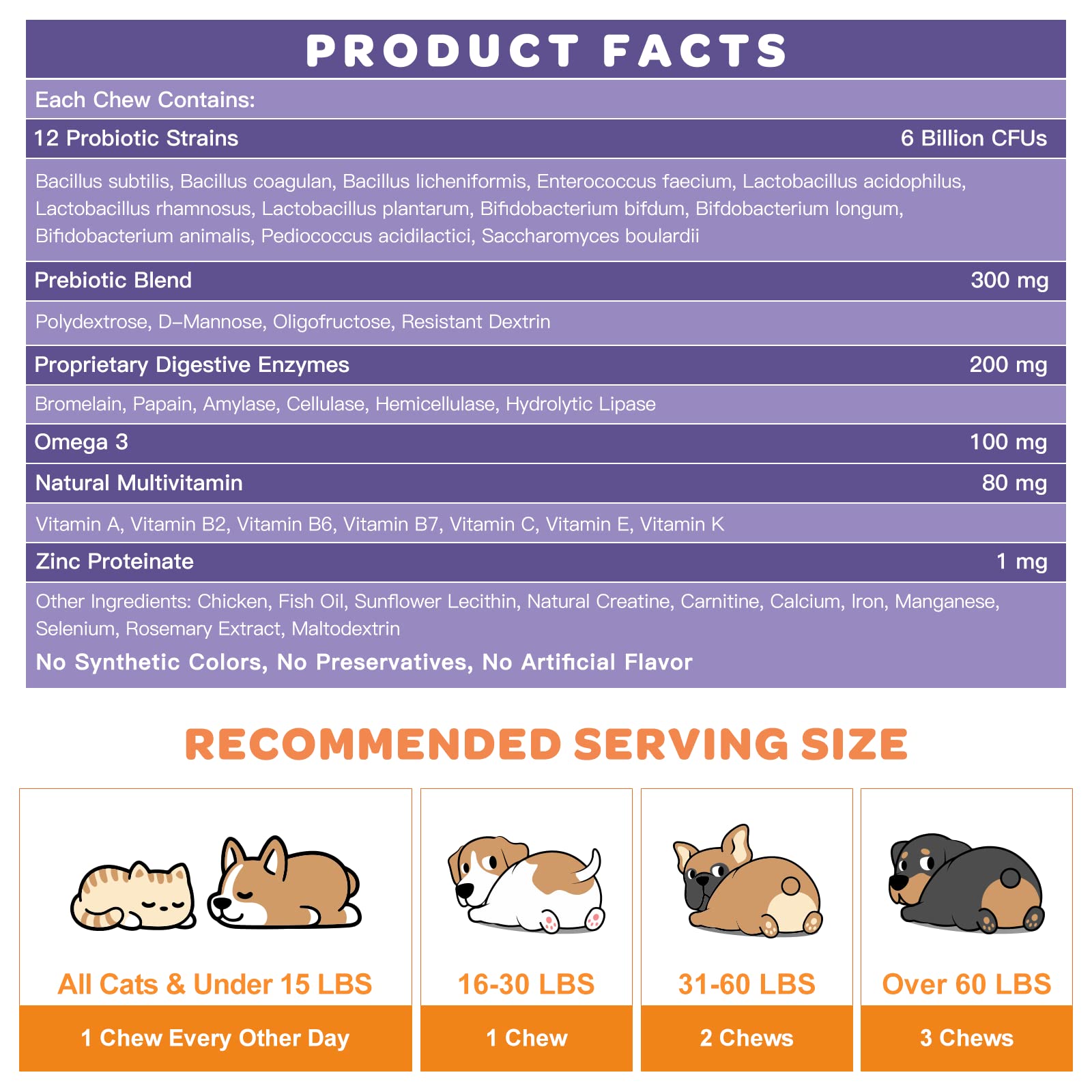 NATURE TARGET etiqueta con lista de ingredientes y beneficios claros