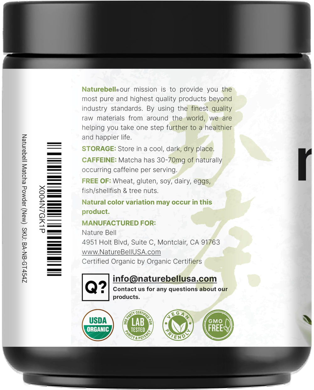 NatureBell envase abierto con cuchara medidora listos para preparar