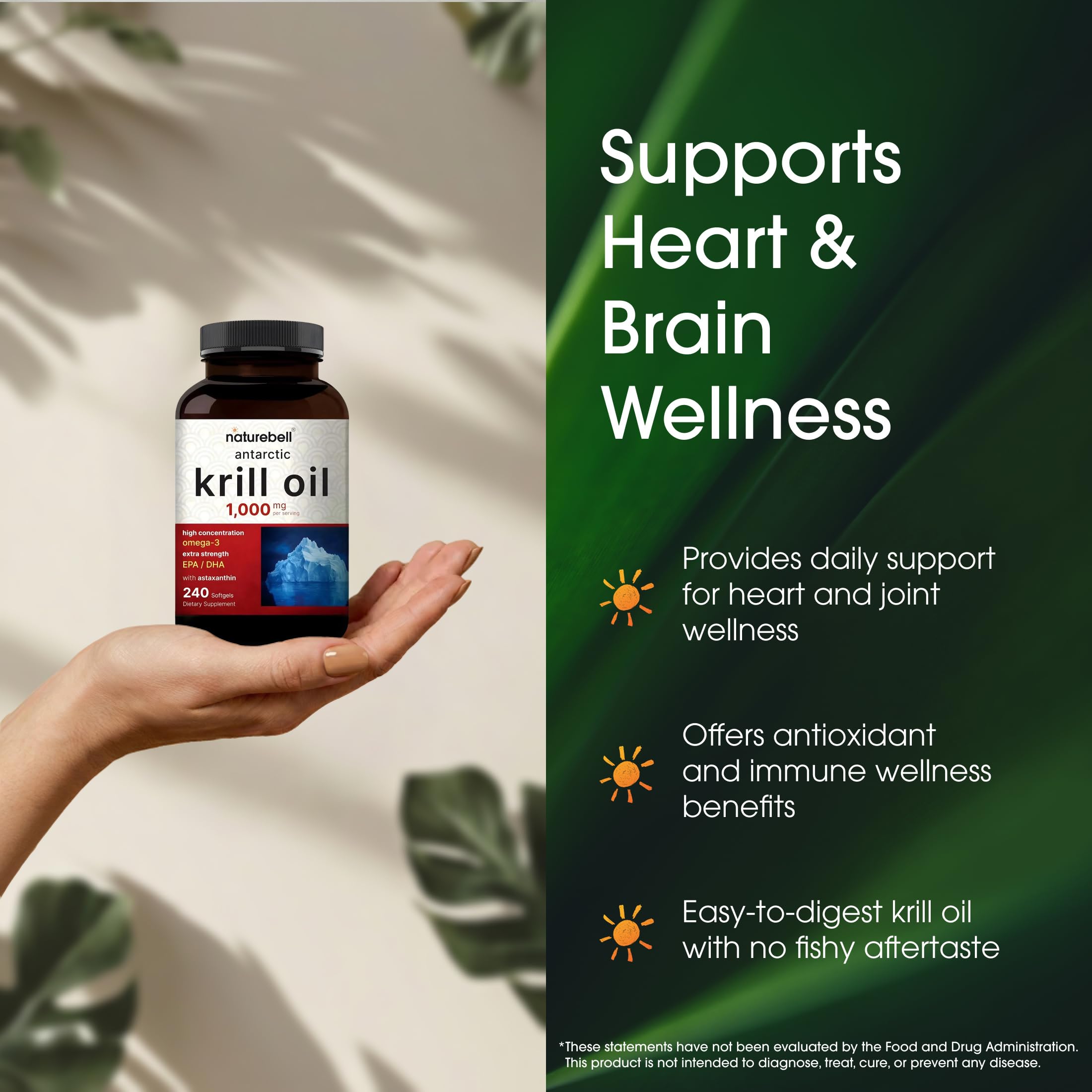 NatureBell etiqueta con ingredientes y certificados visibles