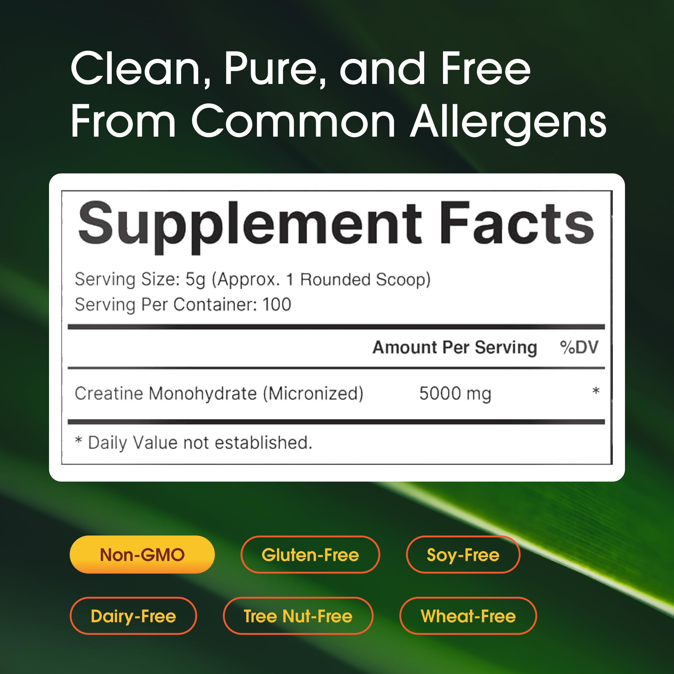 NatureBell serving scoop with powder showing accurate 5,000 mg dosing benefit