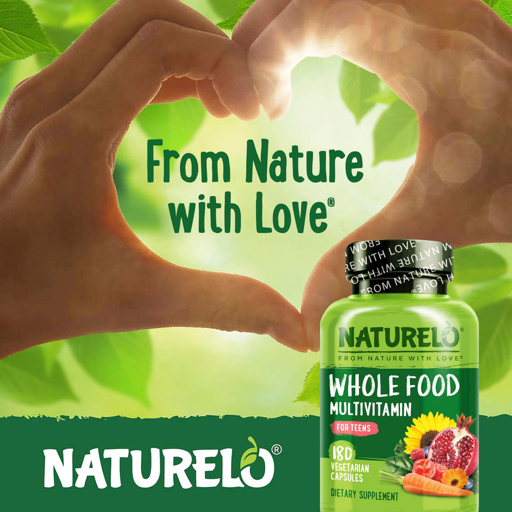 NATURELO etiqueta con lista de ingredientes y detalles de pureza