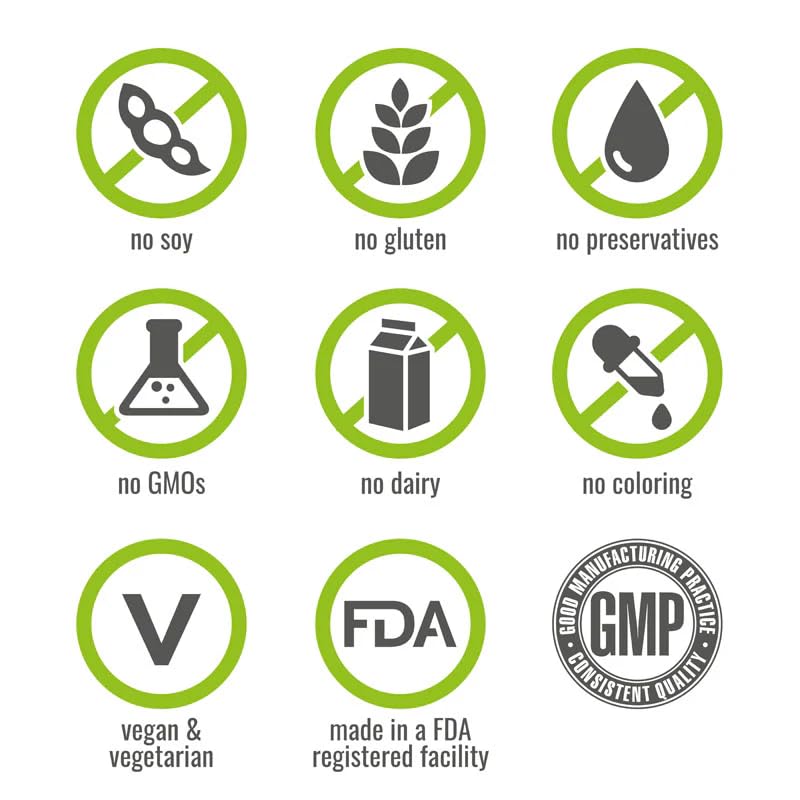 NATURELO supplement facts label close-up for ingredient transparency
