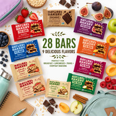 Nature's Bakery disposición de sabores visible para elegir fácilmente