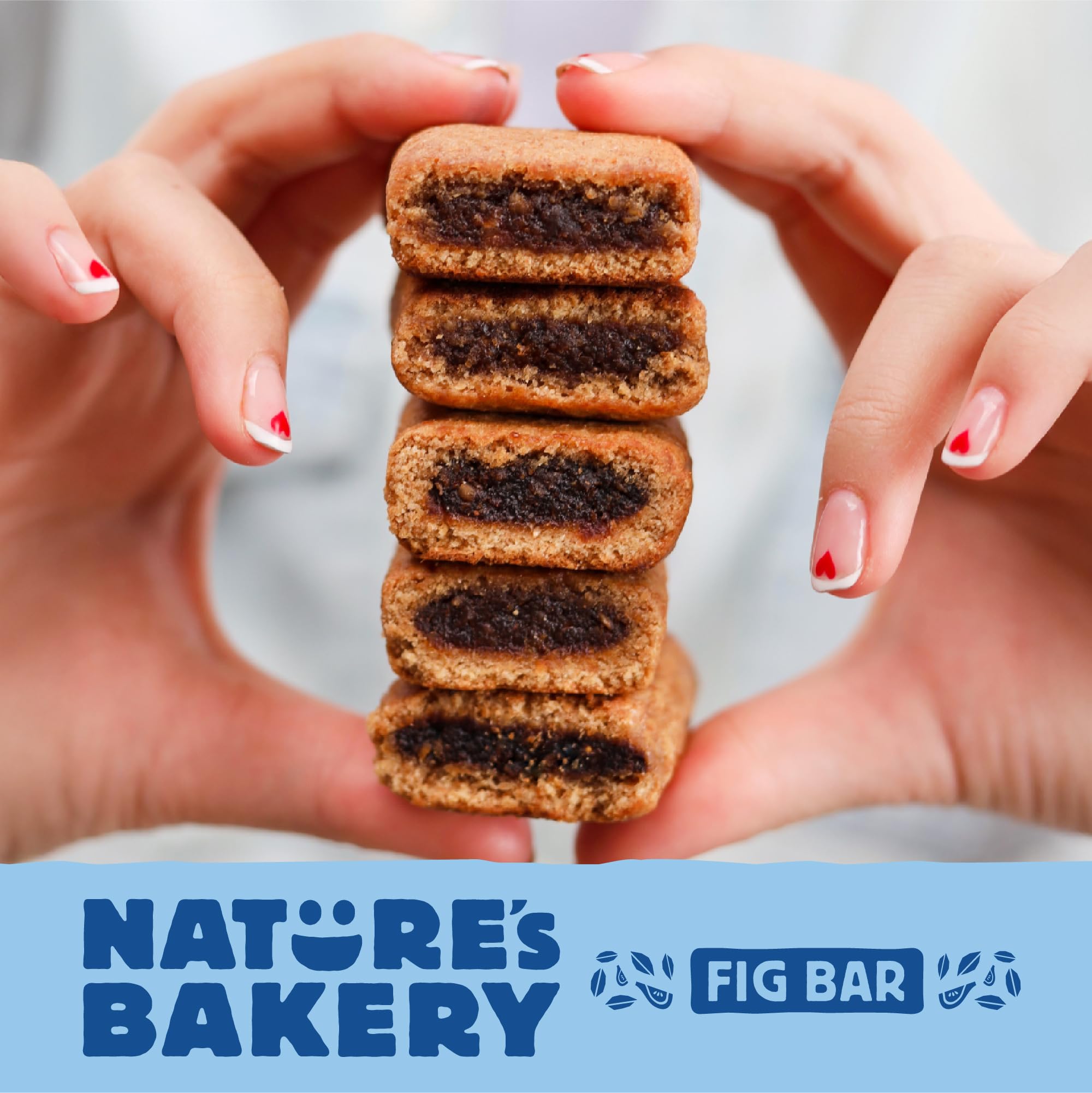 Nature's Bakery barras en escena de picnic y actividad al aire libre — snack para vida activa
