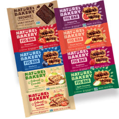 Nature's Bakery frente del empaque mostrando variedad y conveniencia