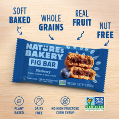 Nature's Bakery twin packs abiertos con dos barras visibles — porciones prácticas para llevar