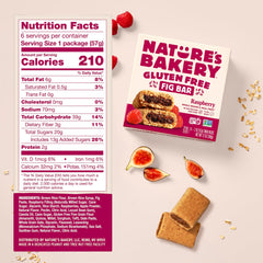 Nature's Bakery twin-pack abierto con dos barras listas para consumir, práctico y portátil