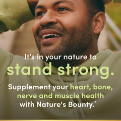 Nature's Bounty etiqueta con ingredientes y datos de dosificación legibles