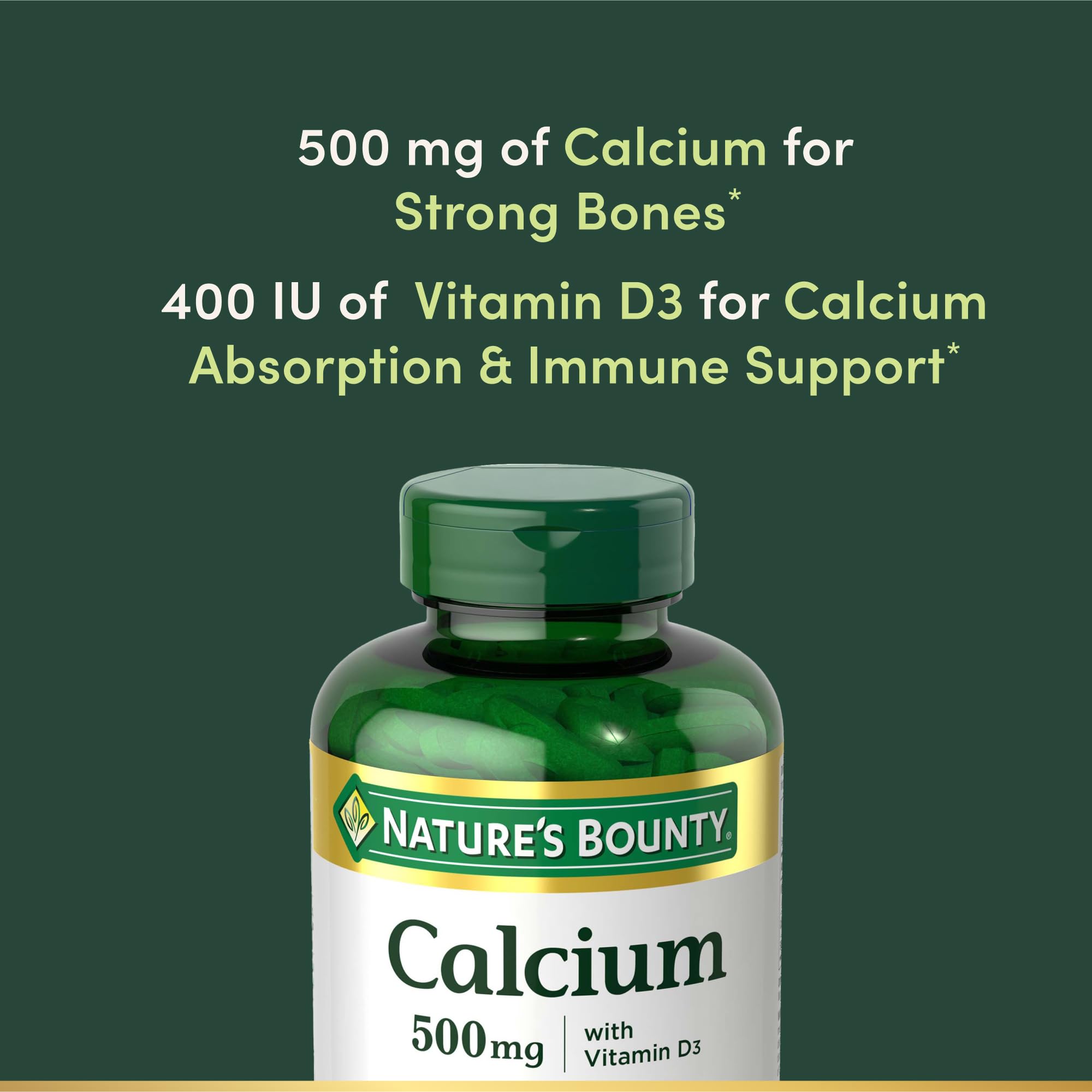 Nature's Bounty cápsula blanda en primer plano, fácil de tragar