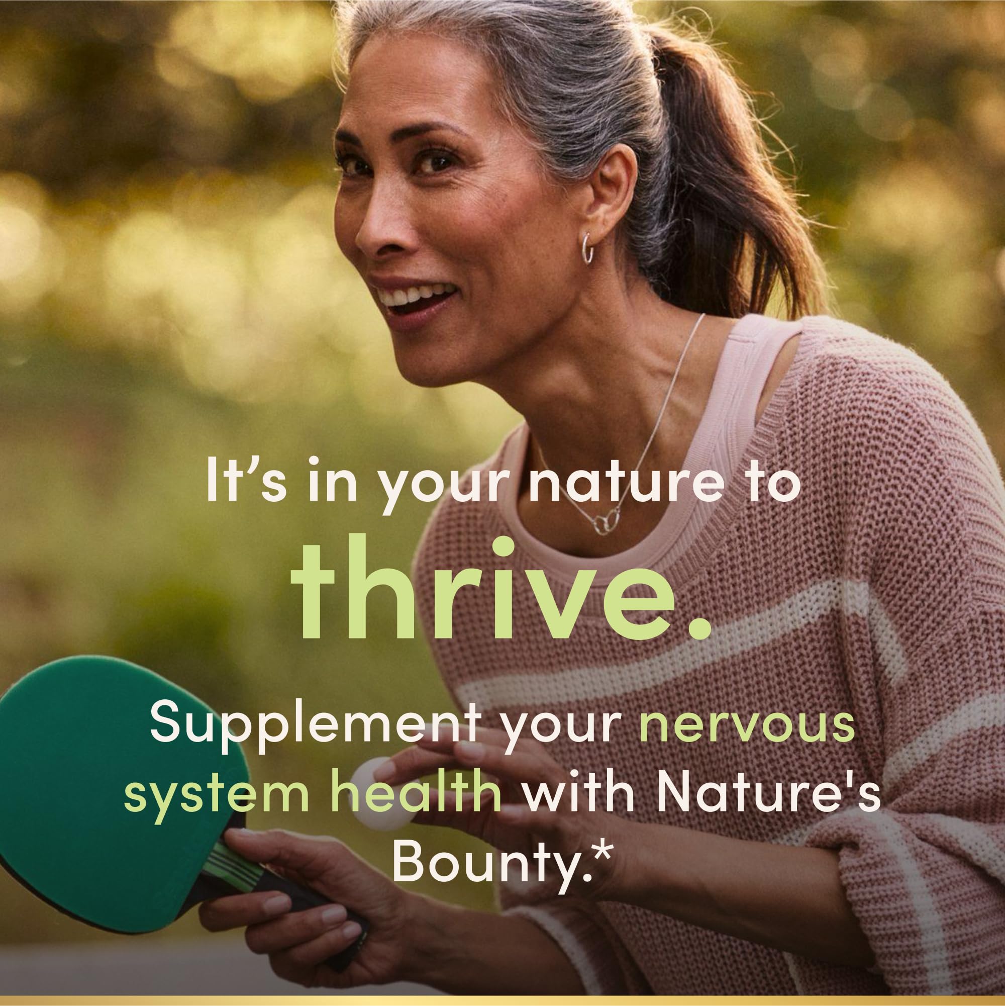 Nature's Bounty etiqueta con información nutricional y forma flush free
