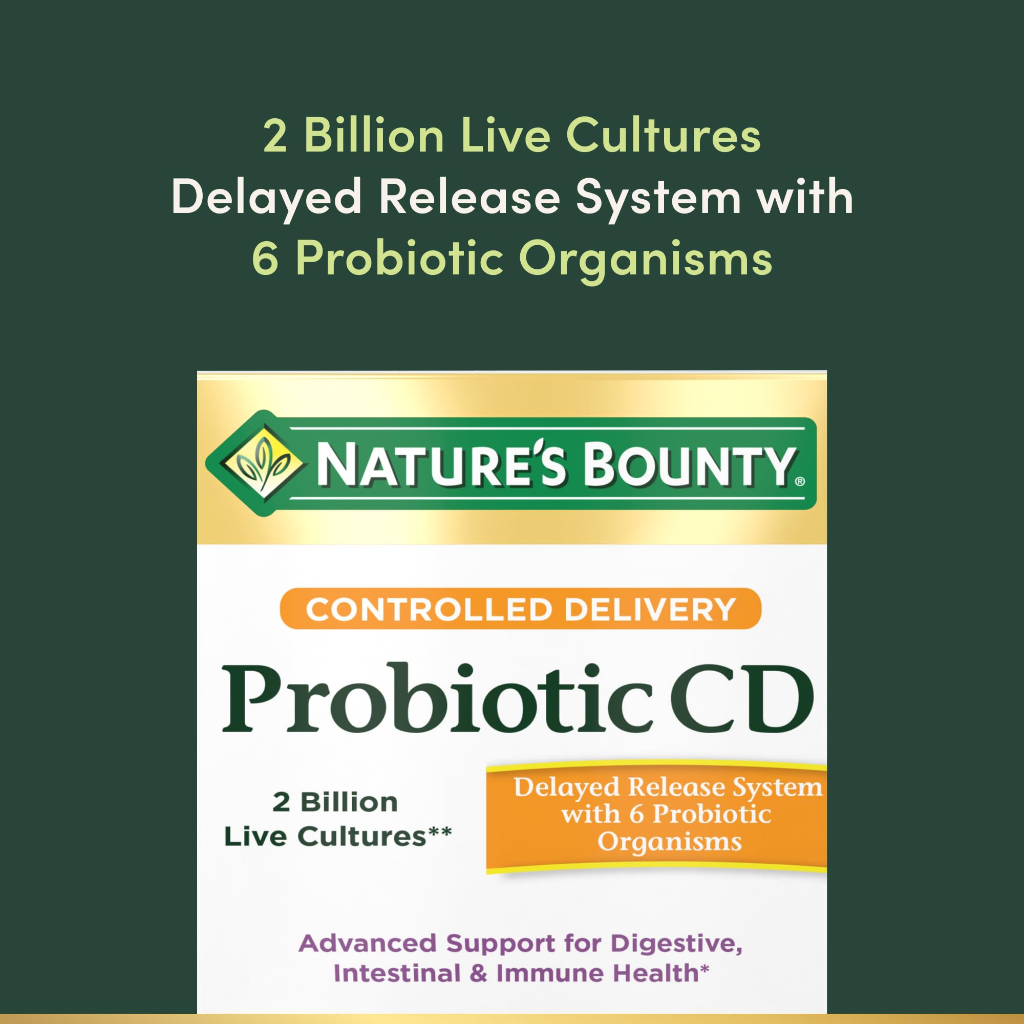 Nature's Bounty cápsula en mano para apreciar tamaño y dosificación diaria
