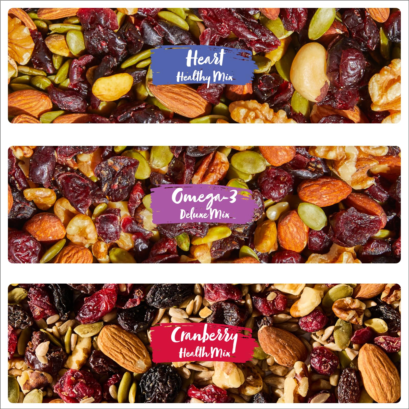 Nature's Garden textura de frutos secos y semillas, crujiente y nutritiva