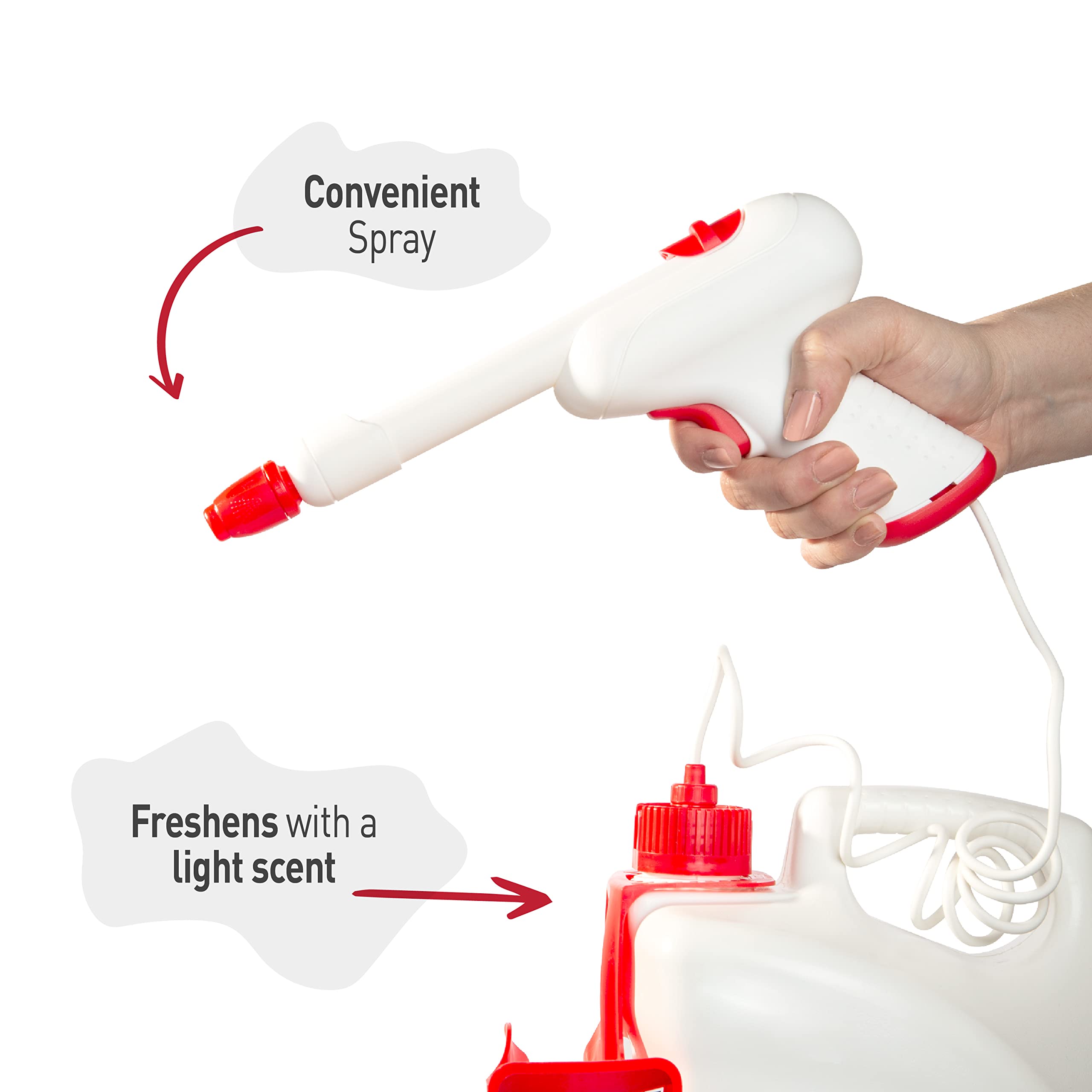 Nature's Miracle applied to upholstery showcasing safe multi-surface cleaning benefit
