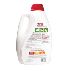 Nature's Miracle being poured to a spray bottle for easy application
