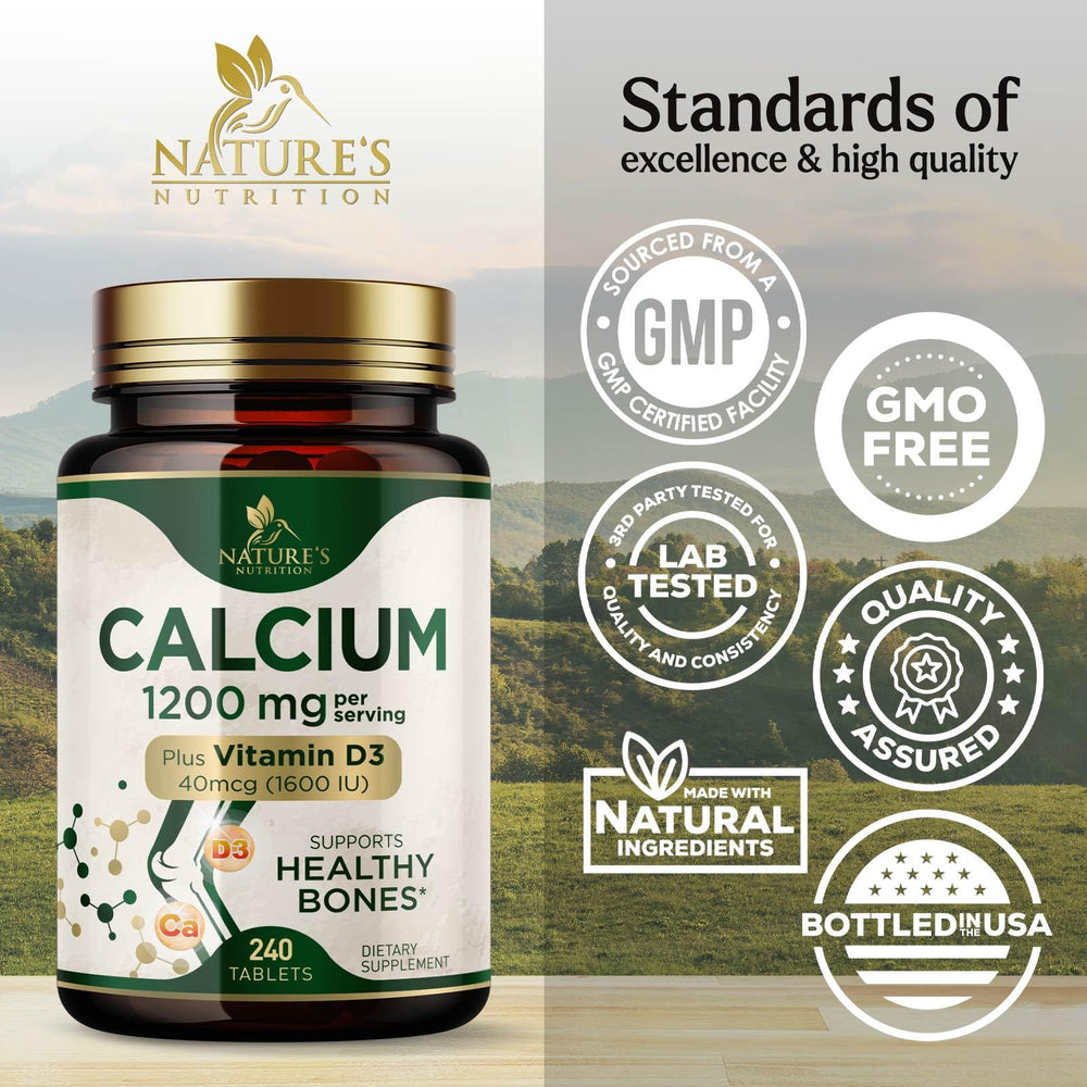 Nature's Nutrition etiqueta con ingredientes y valor nutrimental claro