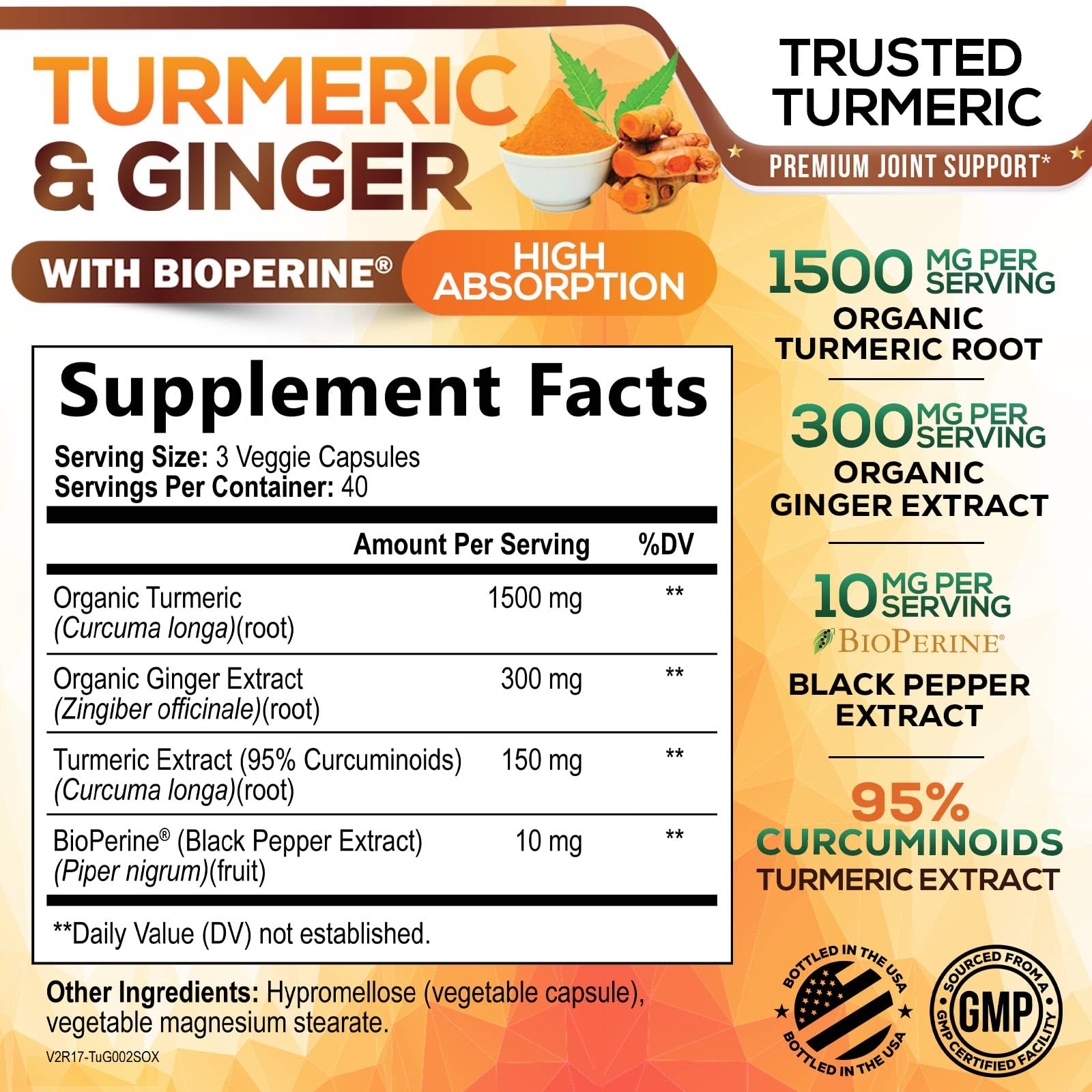 Nature's Nutrition etiqueta ampliada con ingredientes y certificaciones