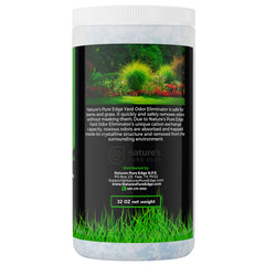 Nature's Pure Edge aplicación en césped demuestra eliminación instantánea de olores