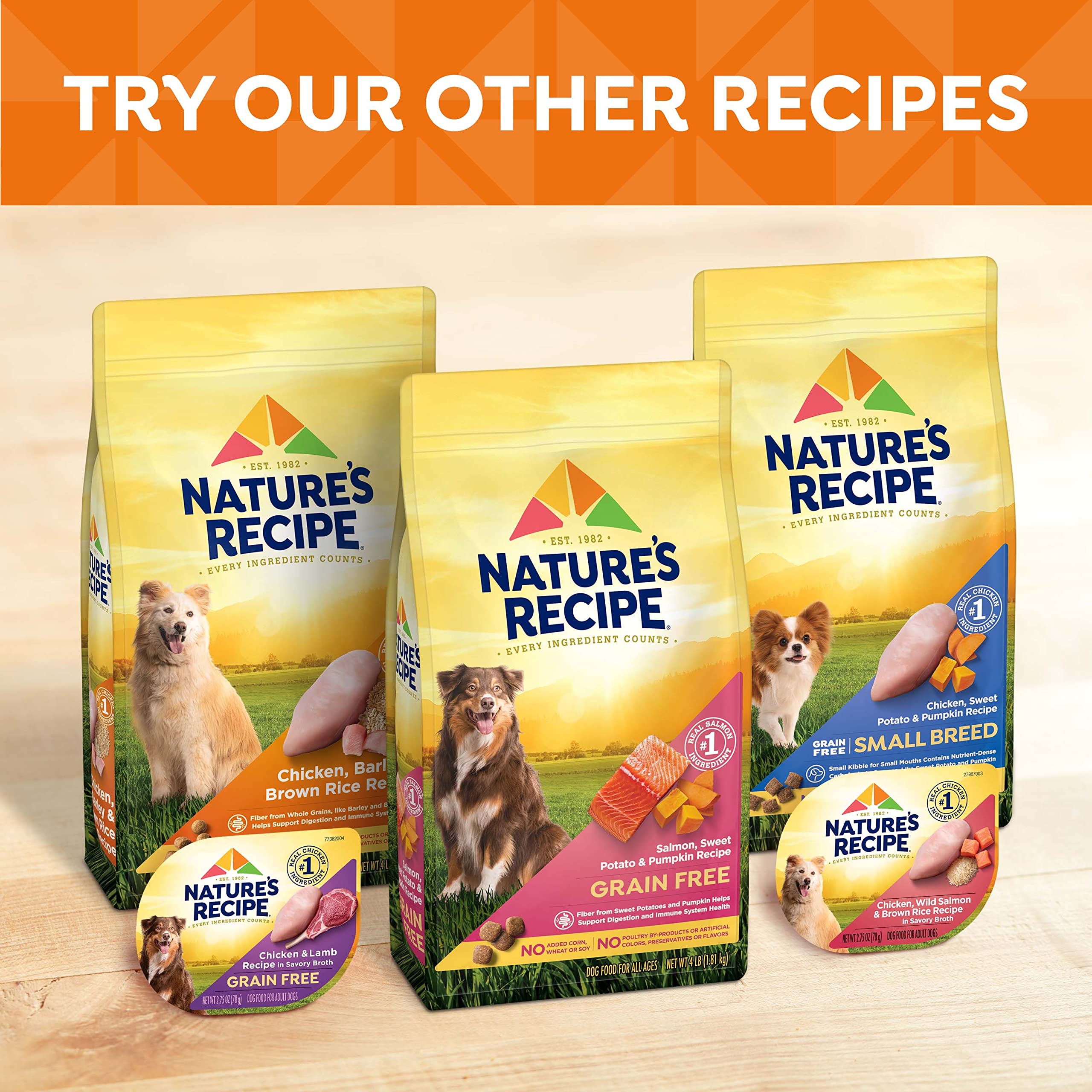 Nature's Recipe detalle del cierre de la tapa, fácil de abrir y sellar