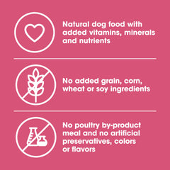 Nature's Recipe croqueta en primer plano para comparar tamaño y facilidad de masticar