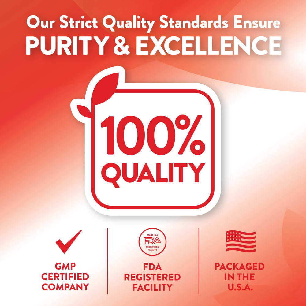 Nature's Truth etiqueta con ingredientes y certificados para confianza de calidad