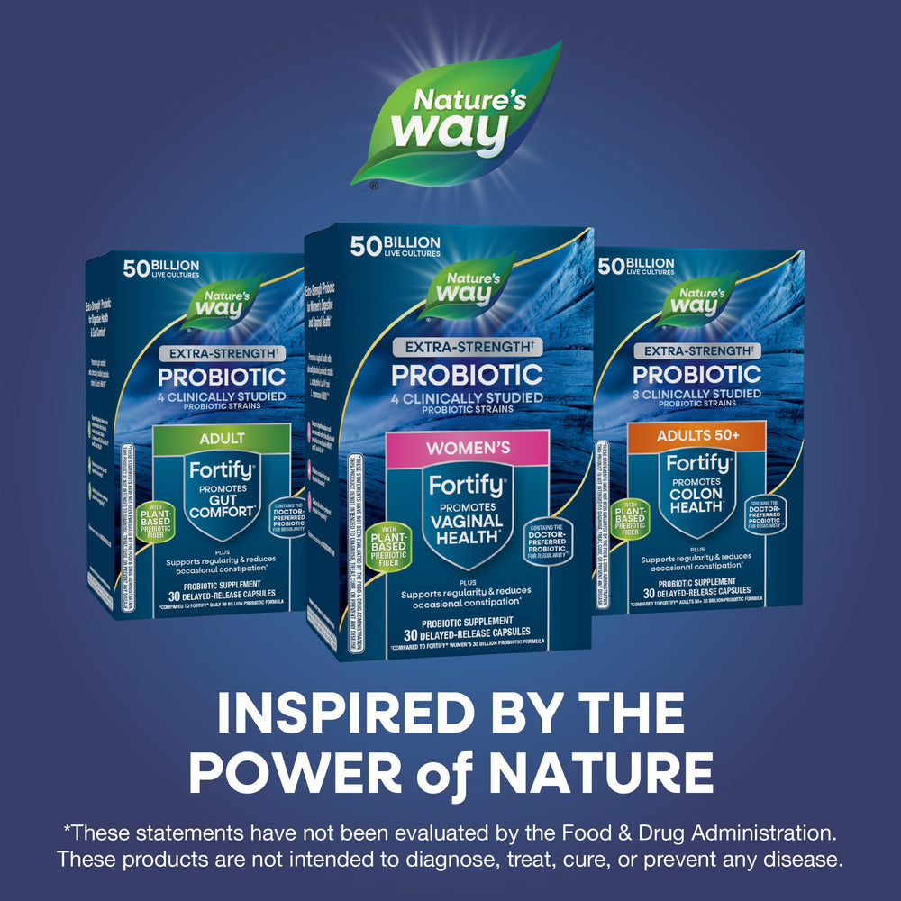 Nature's Way sello de calidad que sugiere pruebas y compromiso de marca
