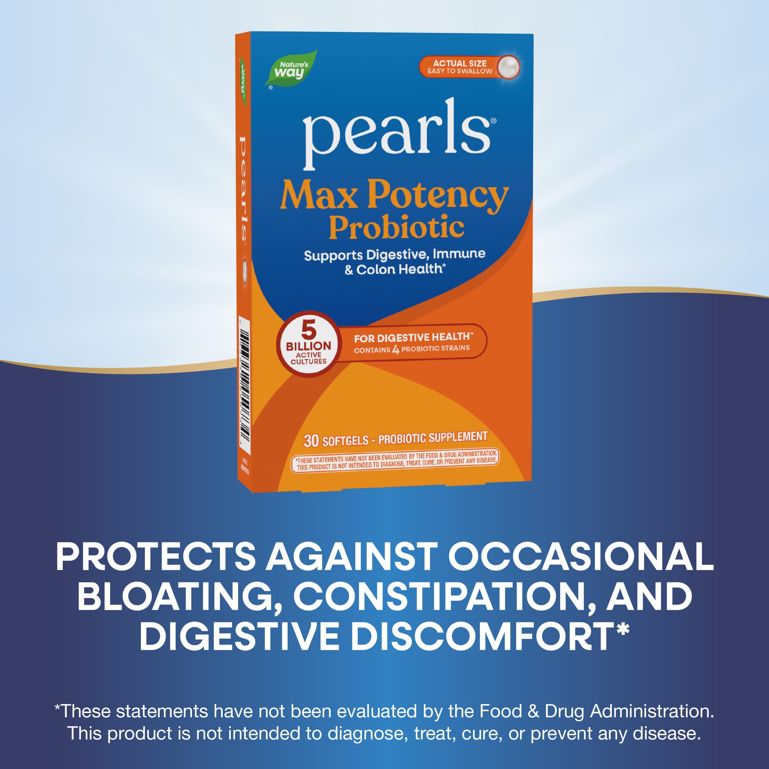 Nature's Way caja abierta con softgels expuestos lista para uso diario