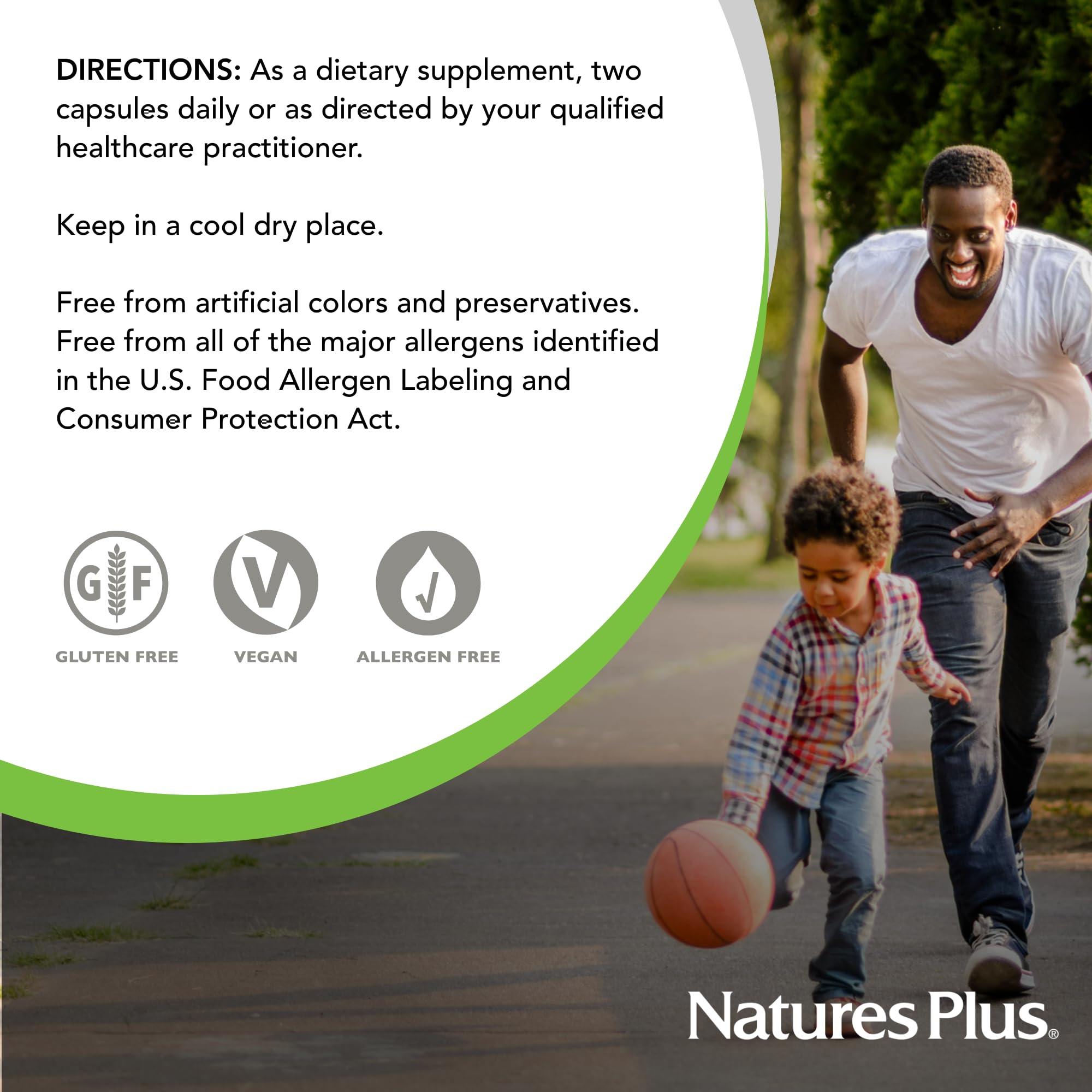NaturesPlus Hema-Plex en cocina junto a alimentos veganos para contexto