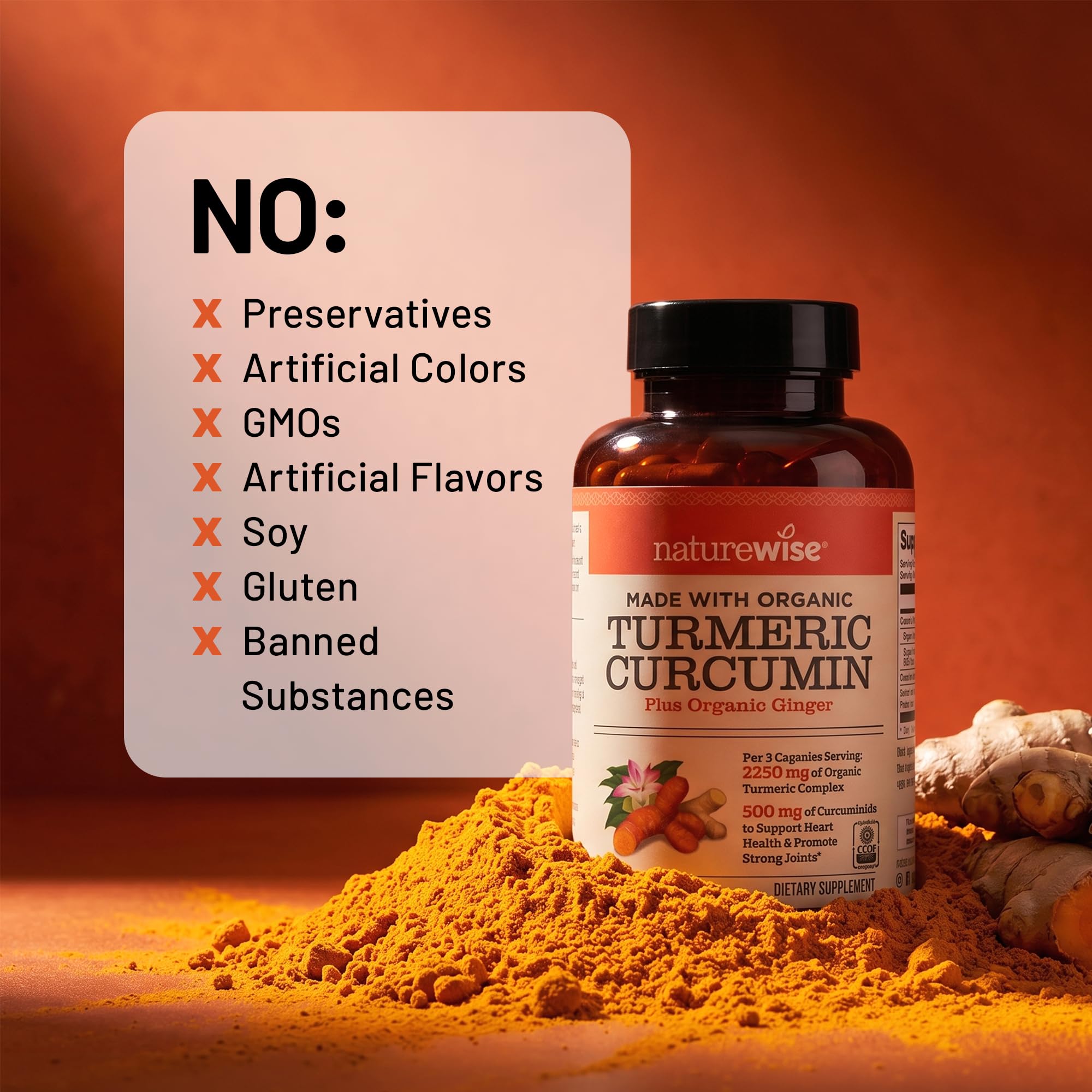 NatureWise bottle beside a meal suggesting improved absorption with food