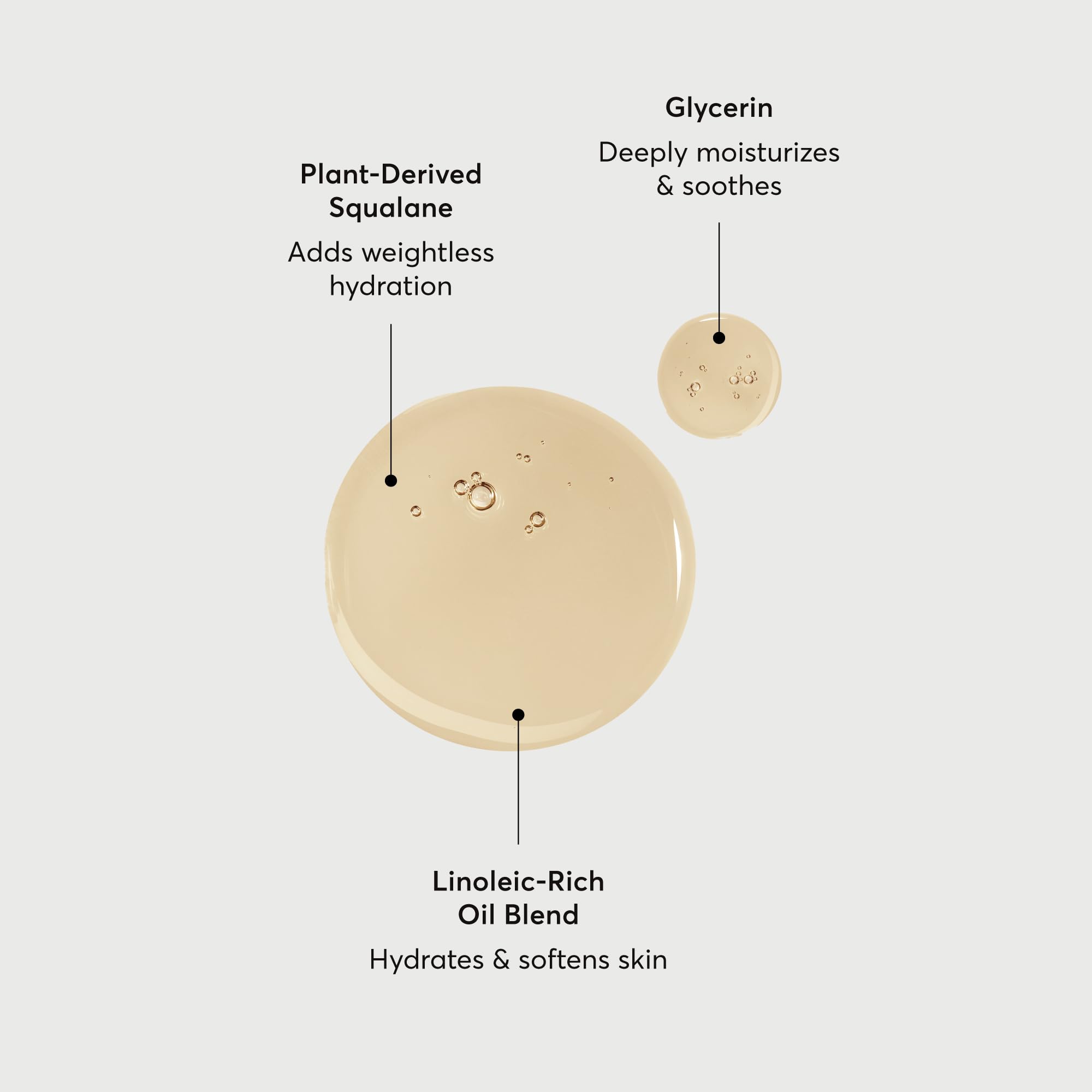 Naturium detalle de textura aceitosa que demuestra hidratación profunda