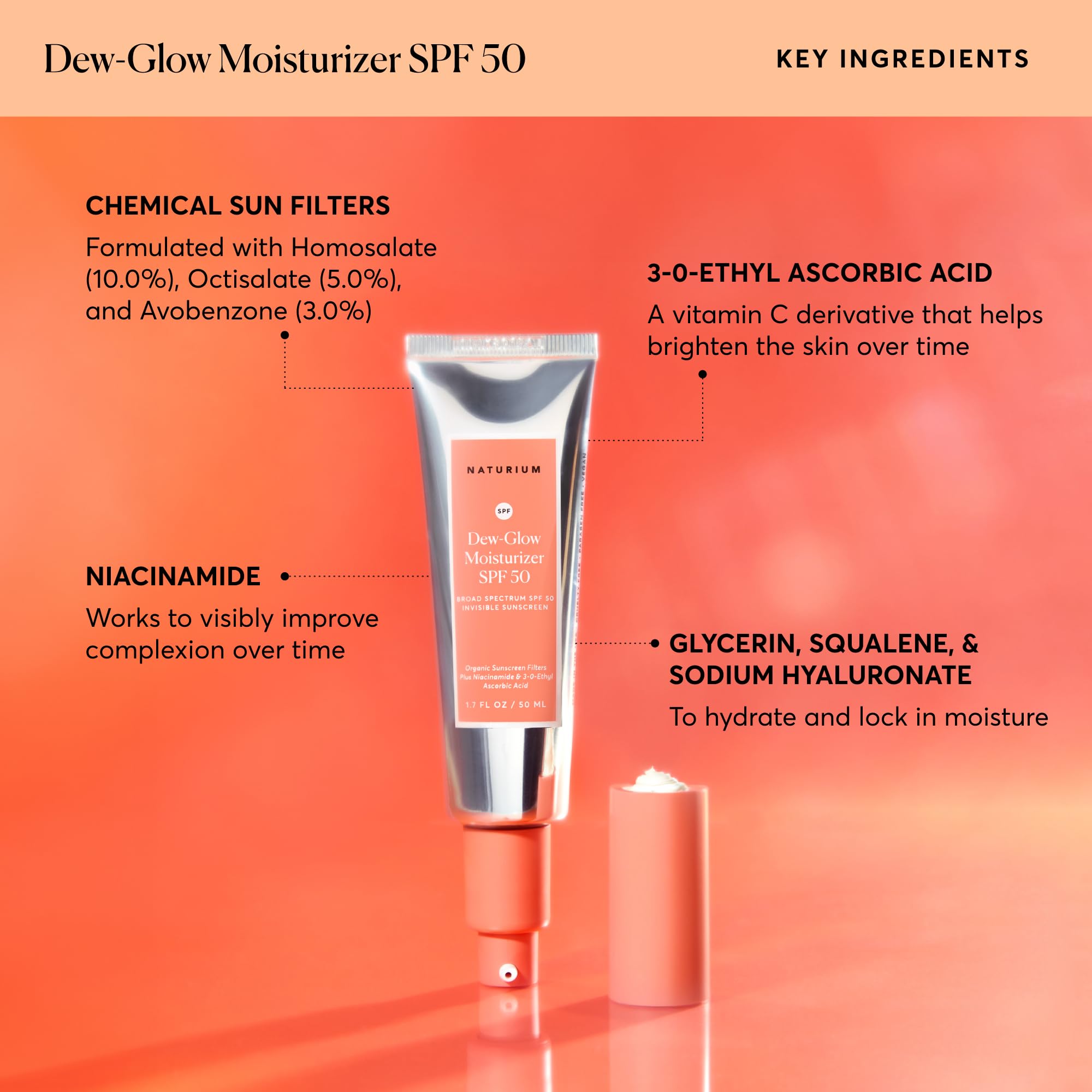 Naturium producto usado como primer bajo maquillaje para acabado uniforme