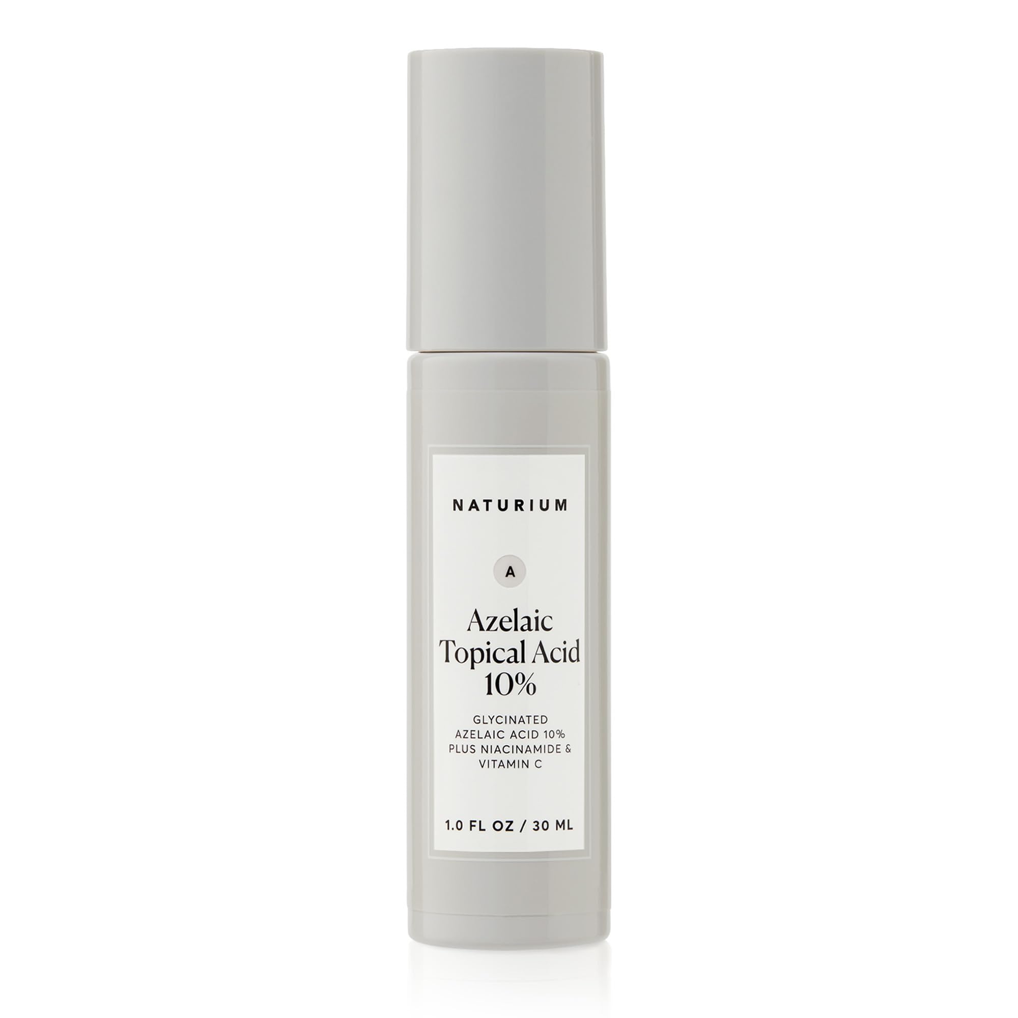 Naturium suero azelaico frontal mostrando envase y marca, ofrece confianza