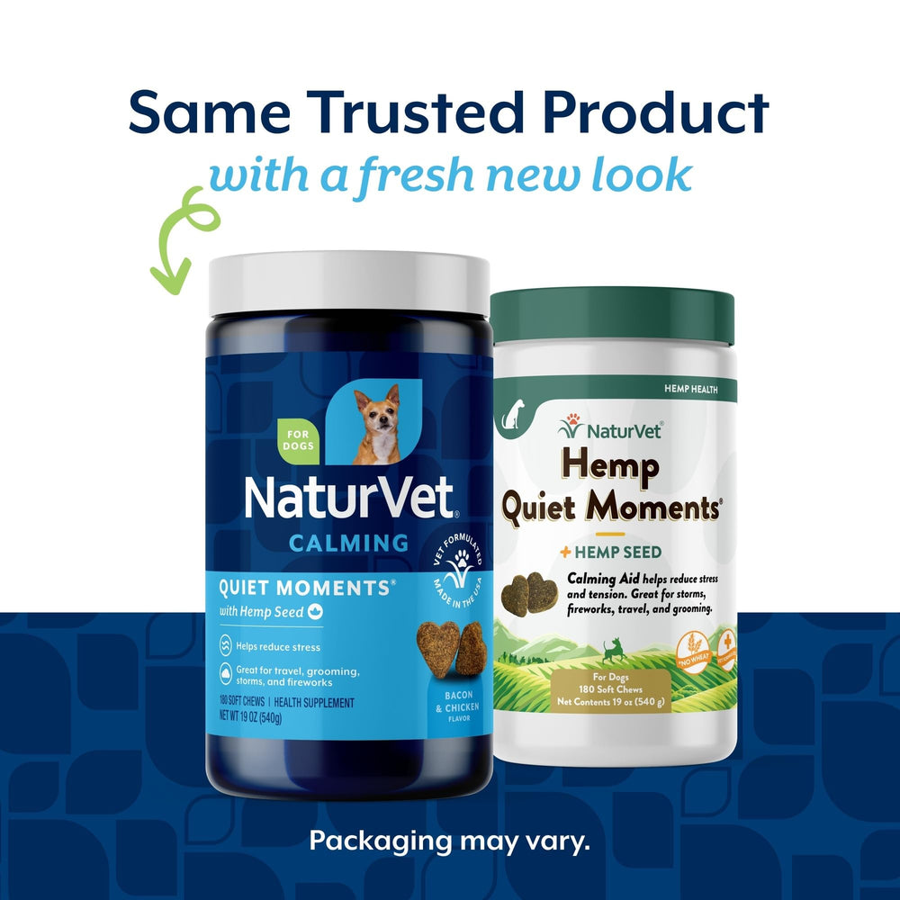 NaturVet primer plano de masticable suave muestra textura apetecible para perros