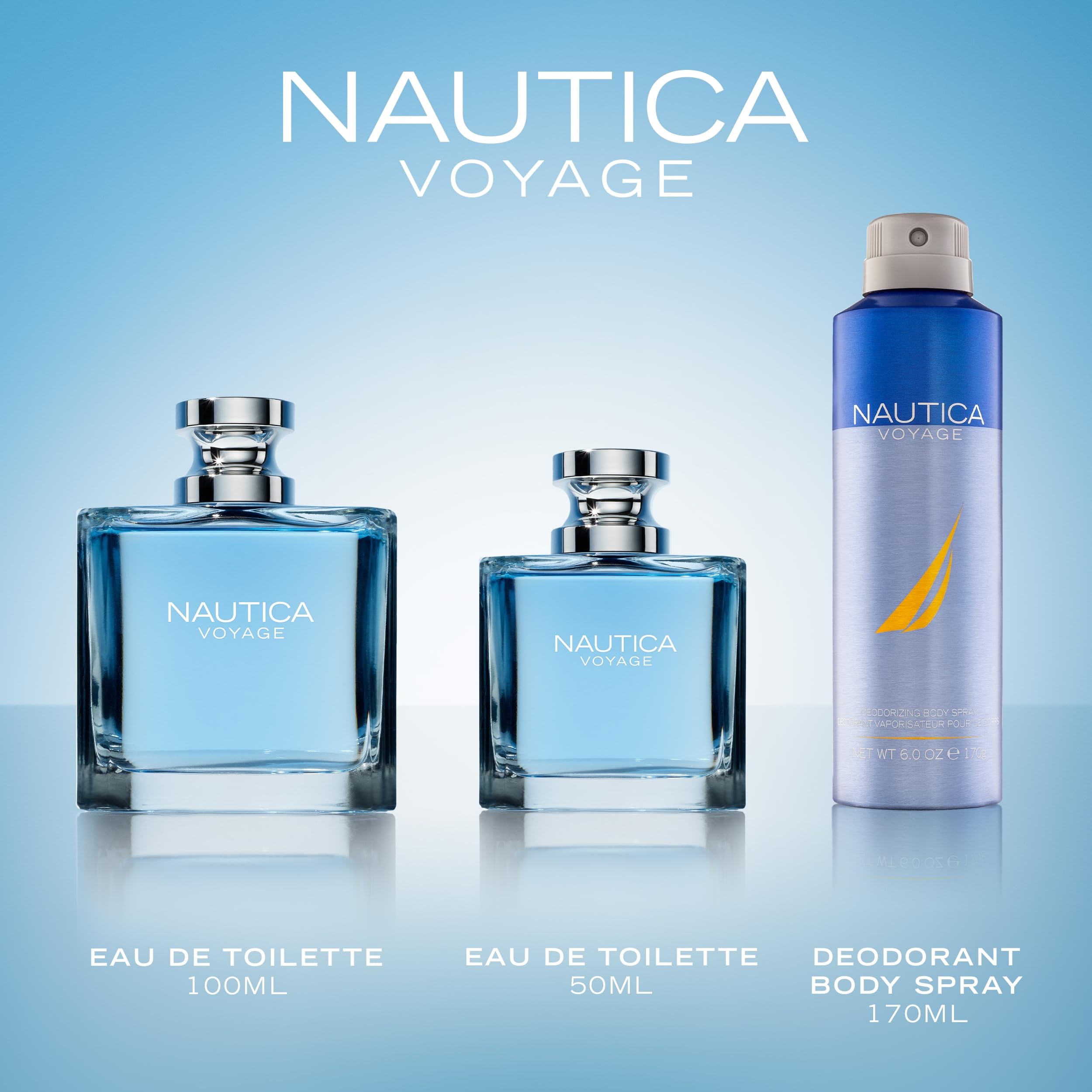Nautica comparación de tamaño 3.3 fl oz para visualización práctica