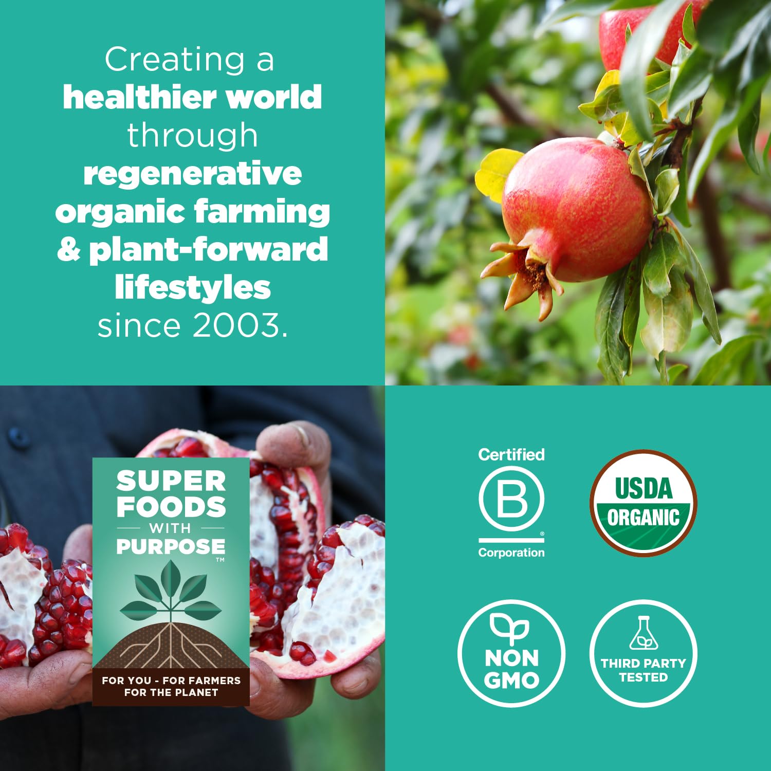 Navitas Organics etiqueta nutricional y certificaciones, transparencia y confianza