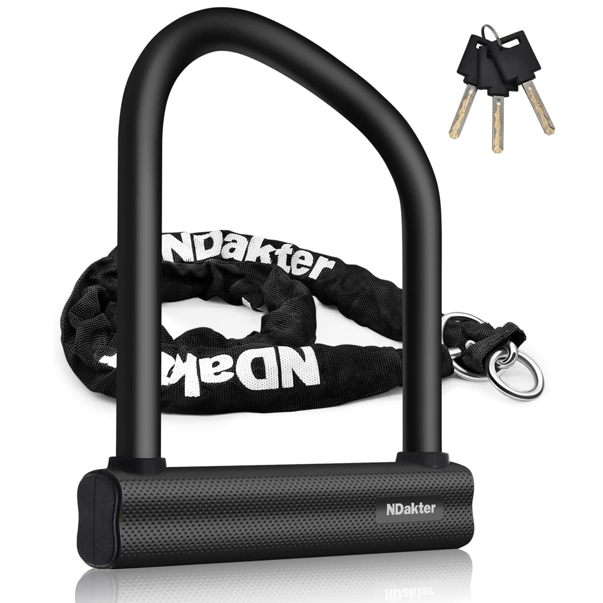 NDakter candado U frontal mostrando arco robusto para mayor protección