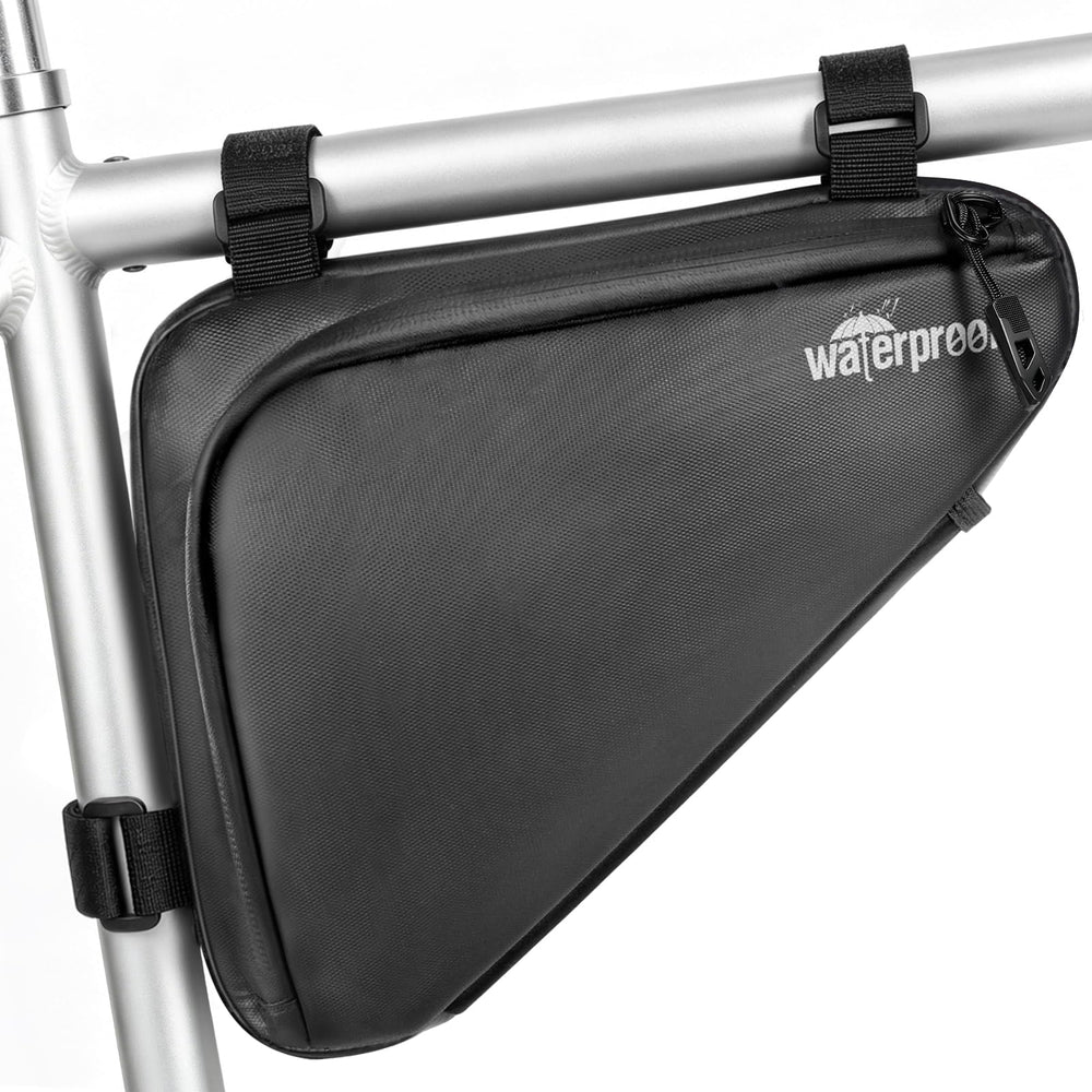 NDakter bolsa triangular frontal en cuadro mostrando ajuste seguro y estética