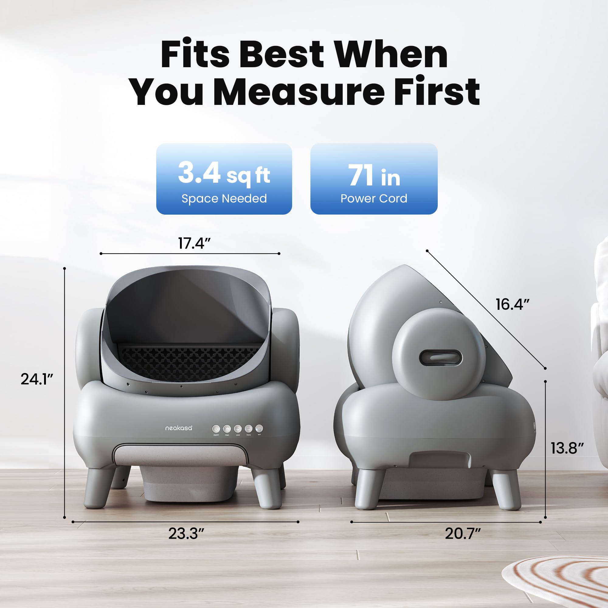 Neakasa M1 Plus app Neakasa en smartphone para monitorizar actividad felina