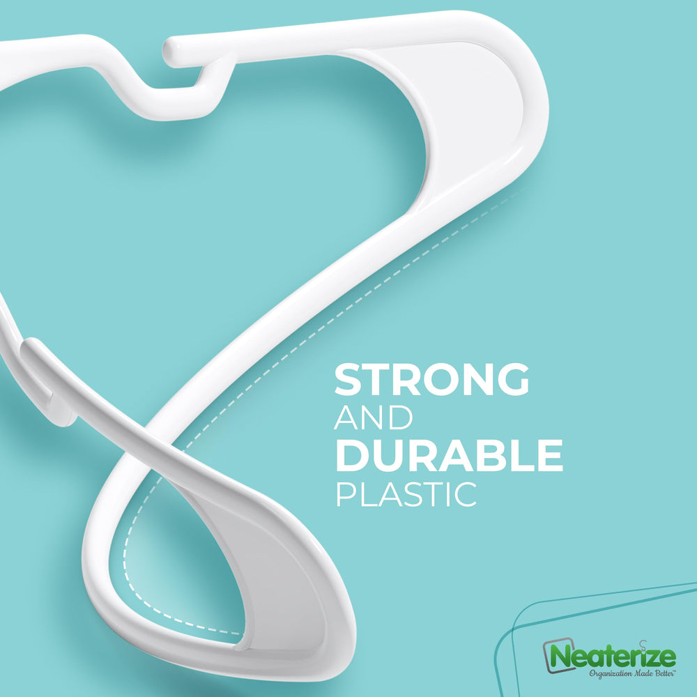 NEATERIZE percha sosteniendo abrigo pesado con soporte firme y estable