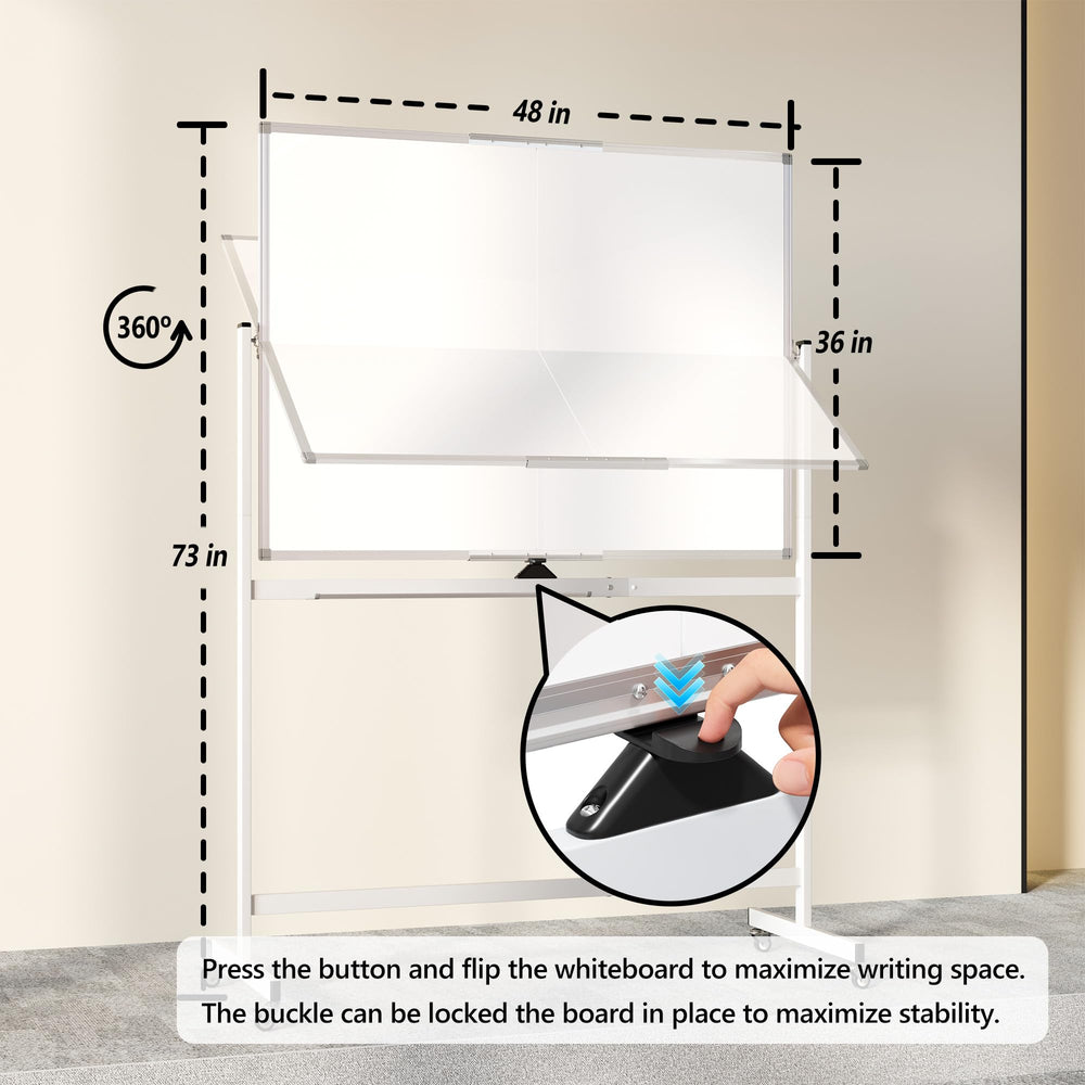 Neatsure ruedas de 360 grados con freno para mover y fijar el tablero