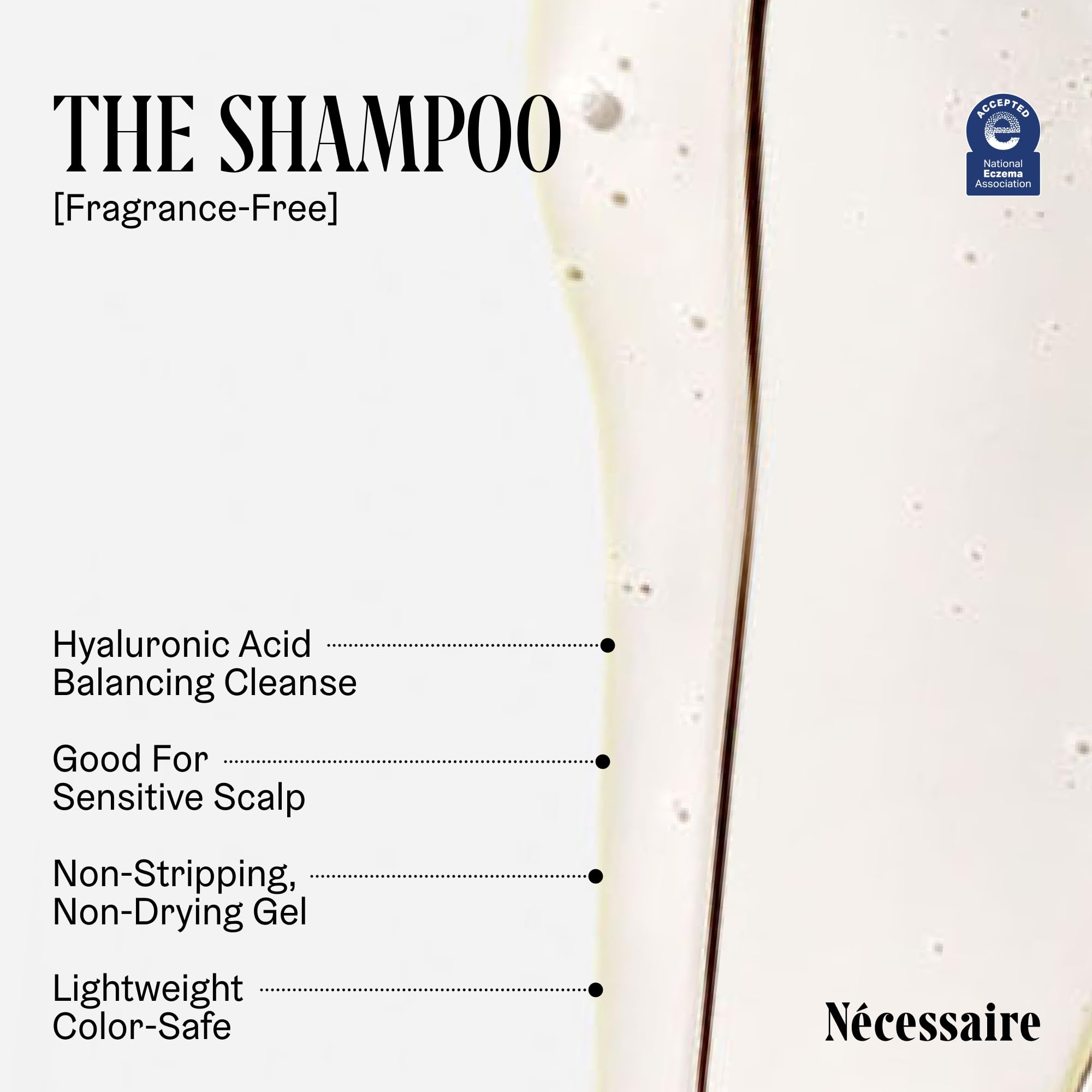 Nécessaire textura en gel de The Shampoo que indica limpieza suave