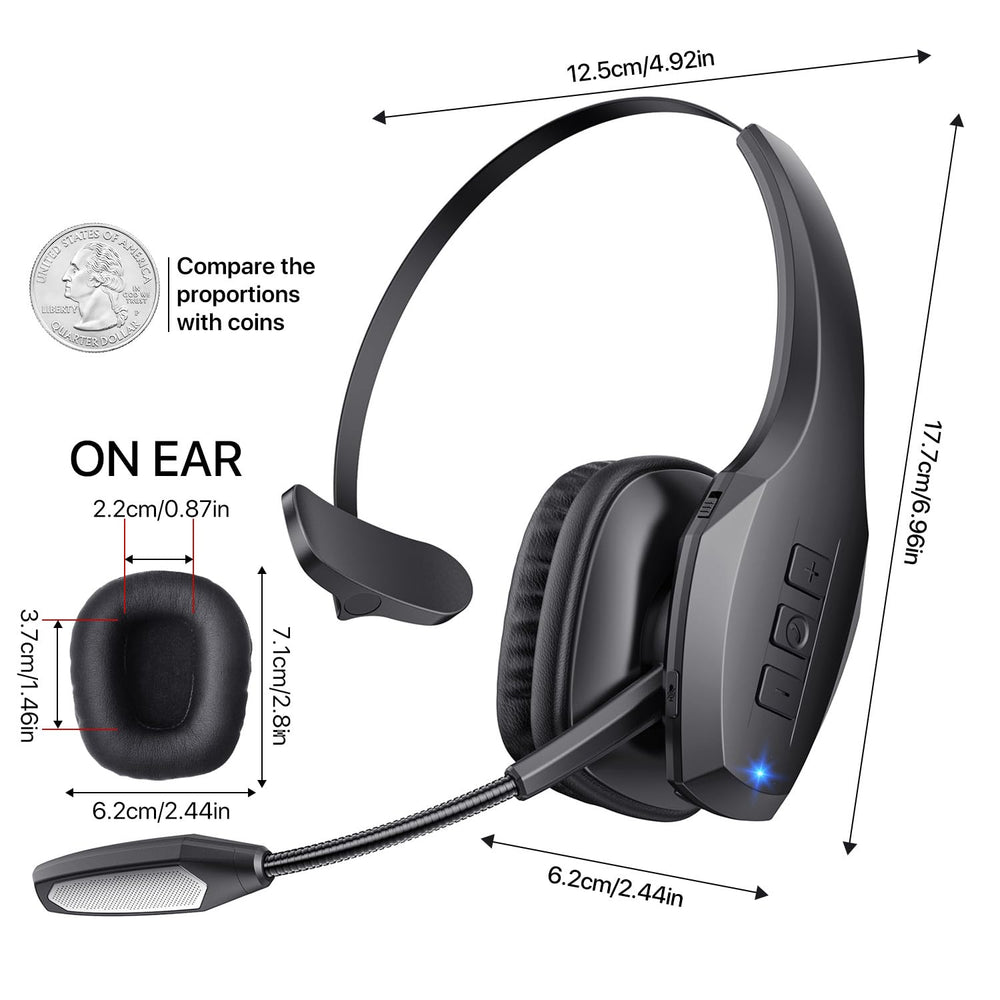 Necode estilo de vida: usuario en oficina en casa usando auricular confortable