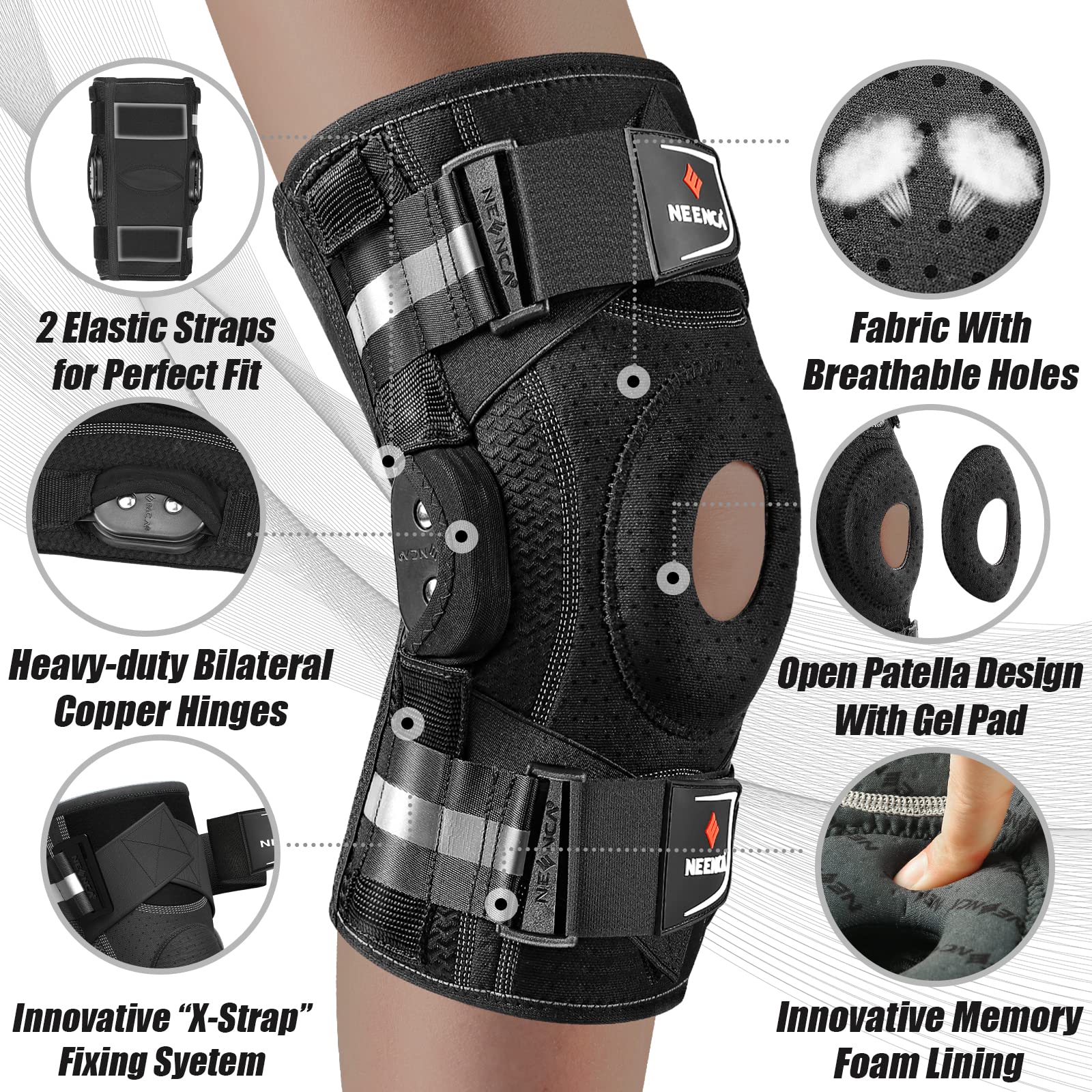 NEENCA X-Strap ajustable para un cierre personalizado y antideslizante