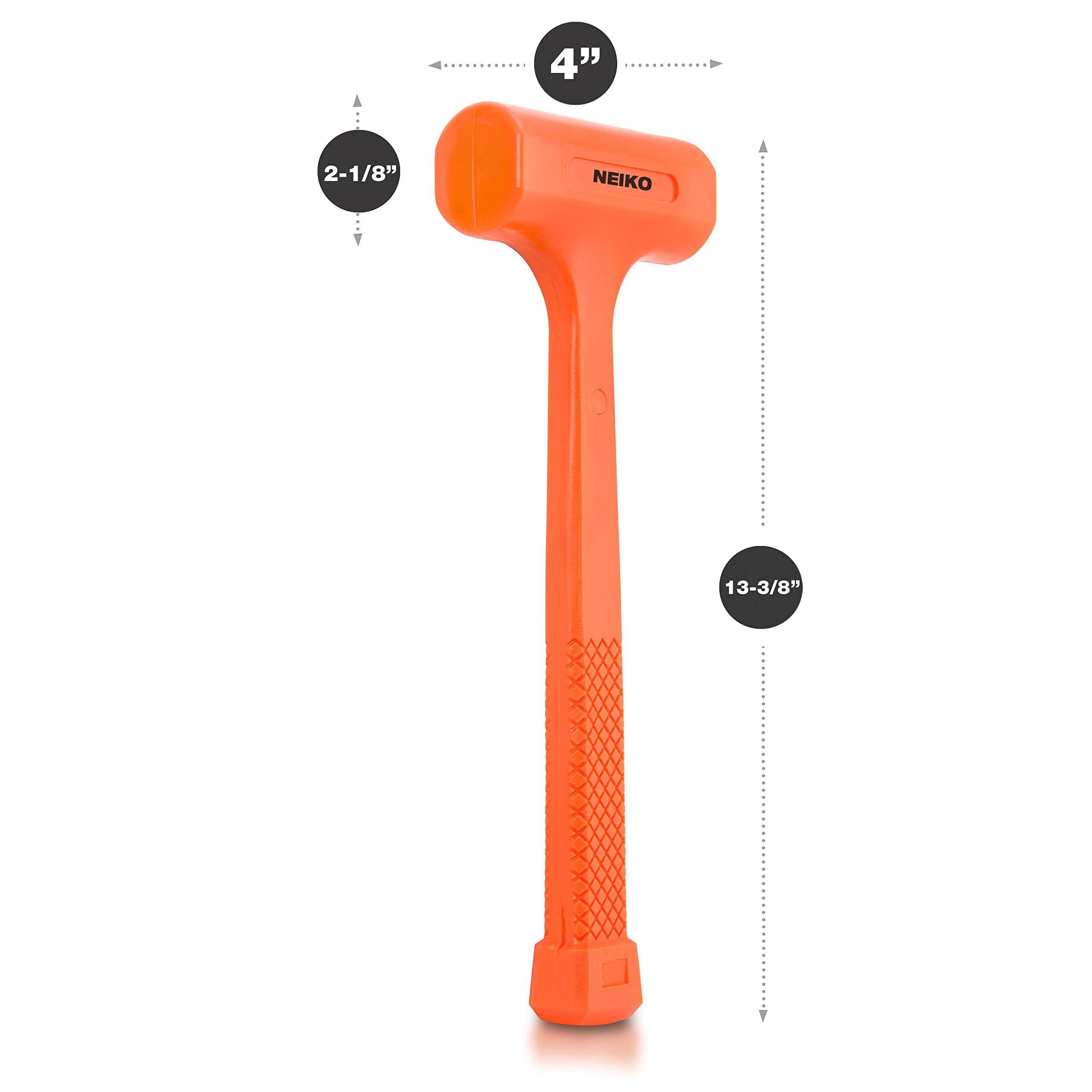 NEIKO primer plano del mango con textura en rombos para agarre cómodo y seguro