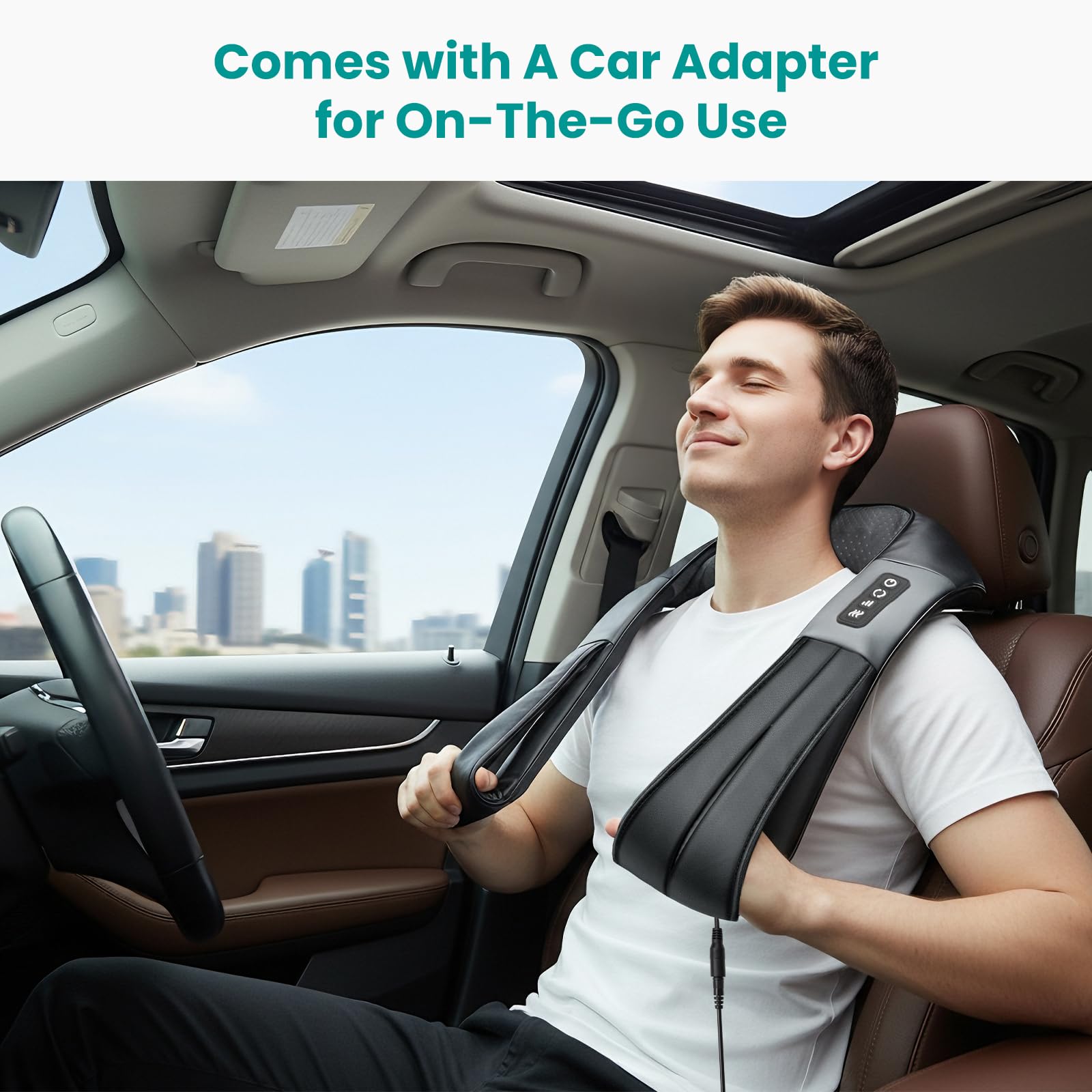 Nekteck comparación tamaño con mano para mostrar portabilidad y fácil transporte