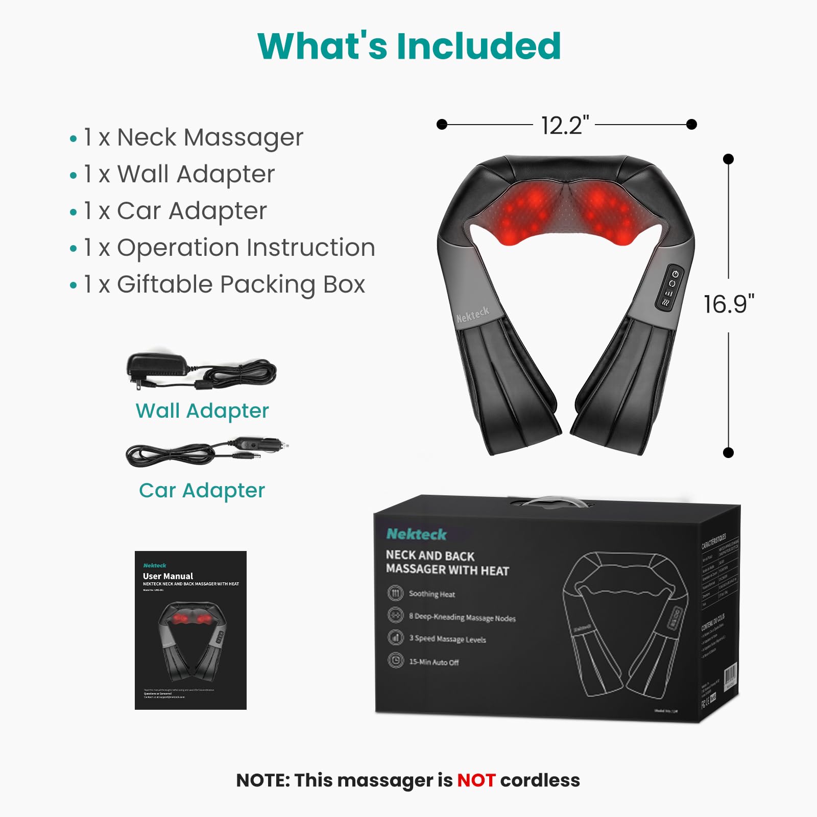 Nekteck empaque listo para regalo, ideal como obsequio para familia y amigos